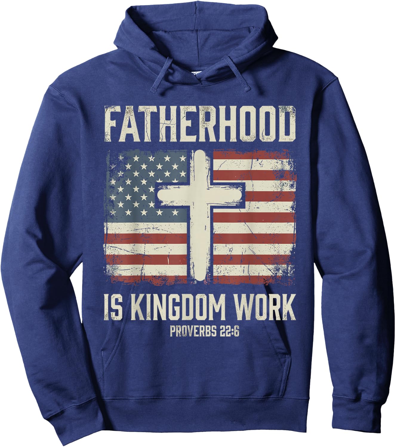Fatherhood is Kingdom Work Hoodie - Hoodie | Navy