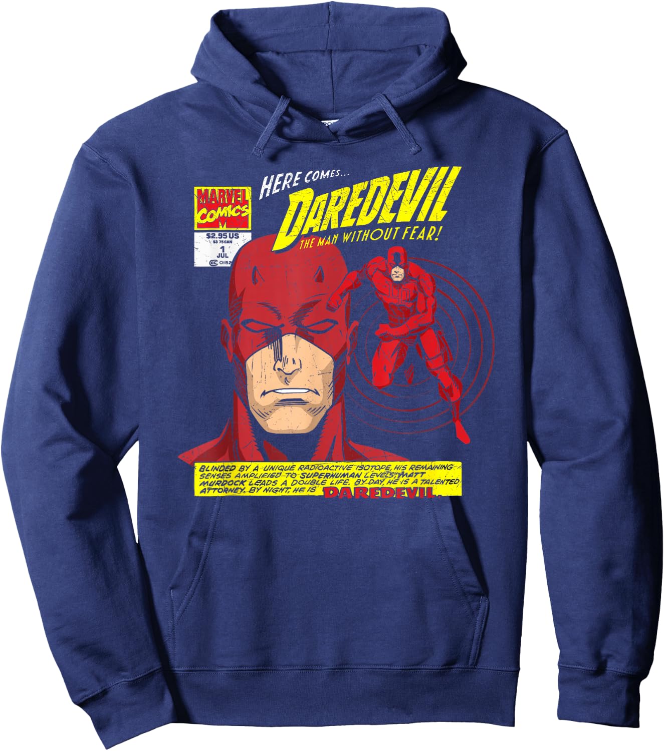 Marvel Daredevil Comic Book Hoodie - Hoodie | Navy