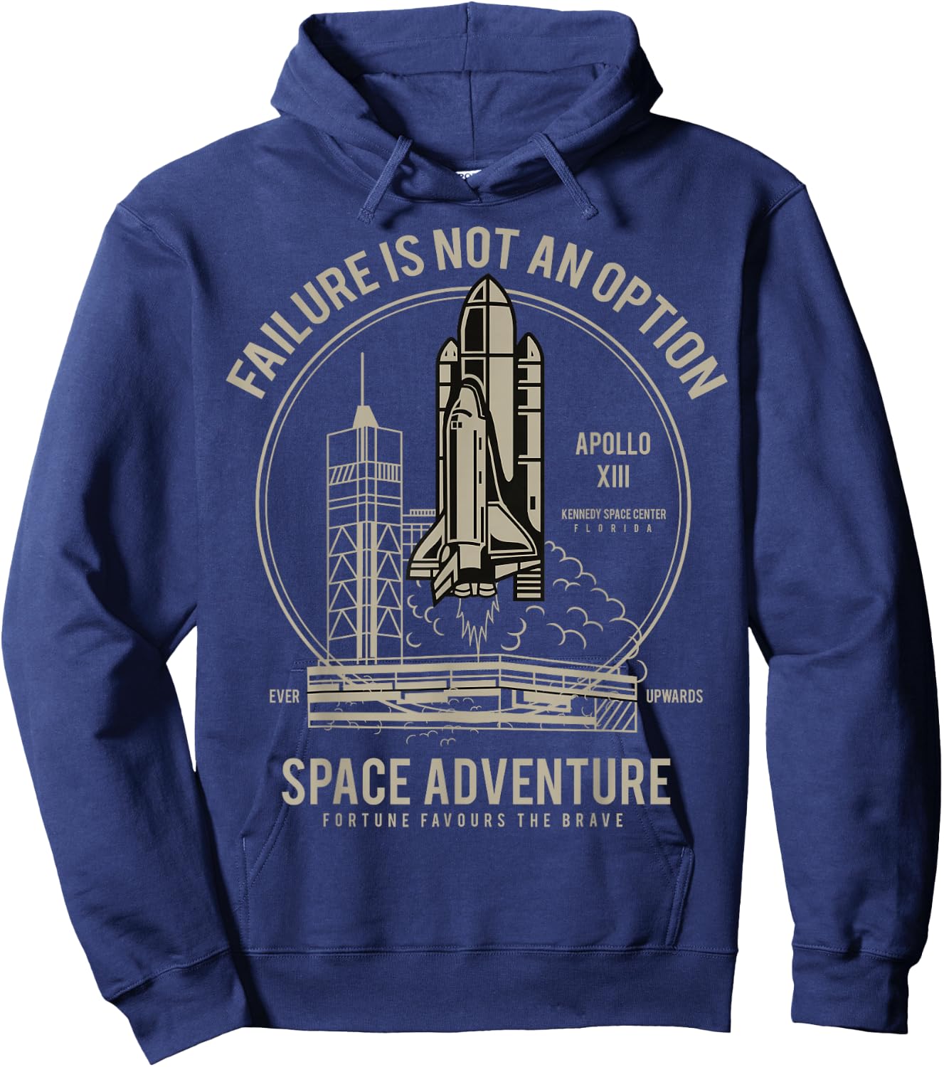 Space Shuttle Launch Galaxy Hoodie - Hoodie | Navy
