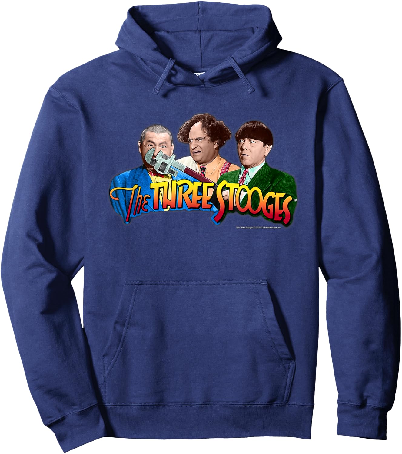 TTS- The Three Stooges: Wrench Logo Hoodie - Hoodie | Navy