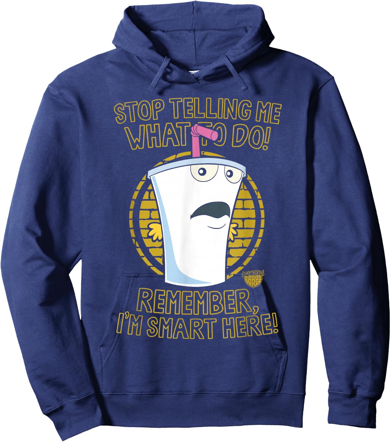Aqua Teen Hunger Force Stop Small Hoodie - Hoodie | Navy