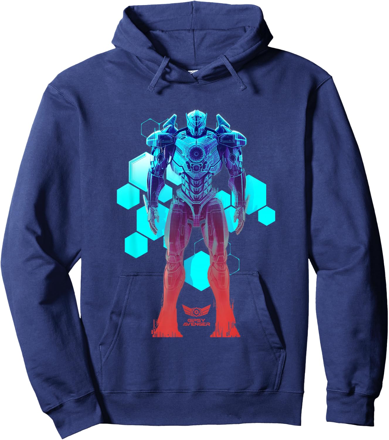 Gipsy Avenger Blueprint Hoodie - Hoodie | Navy