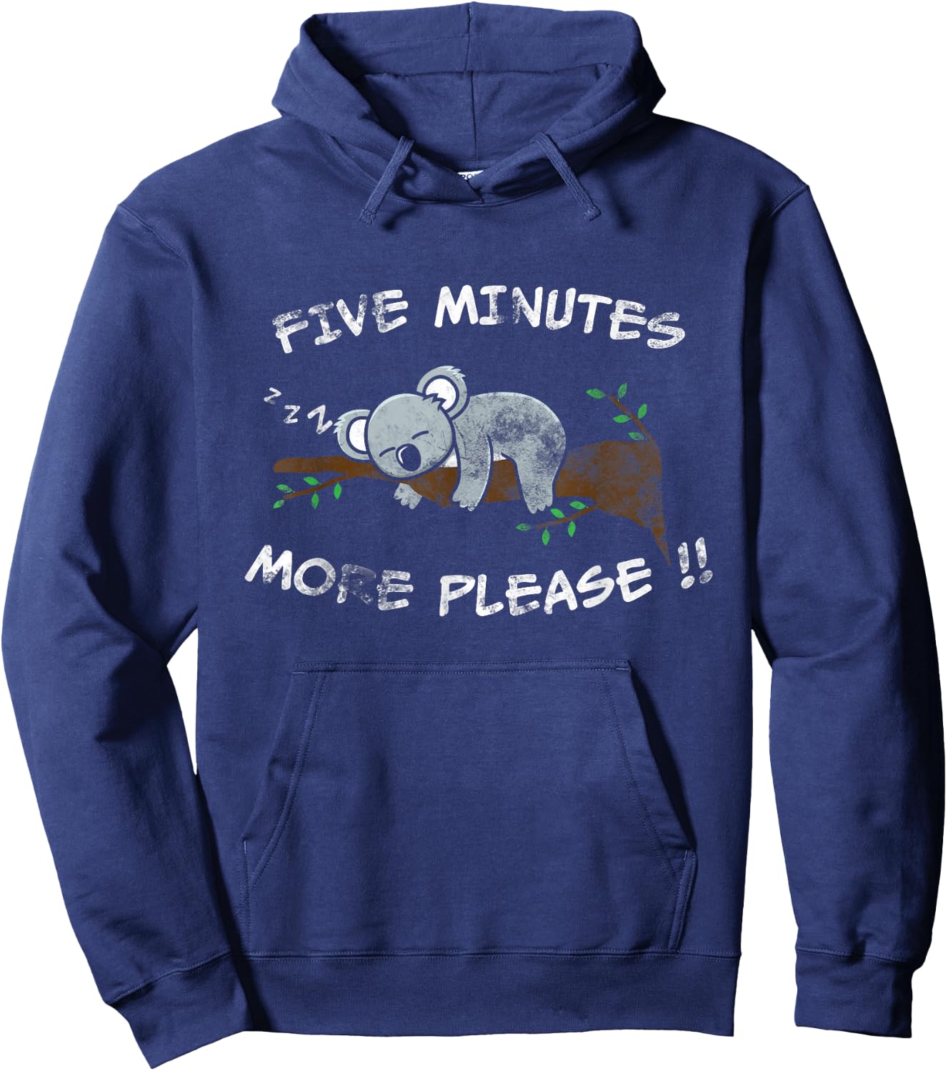 Slow Koala Bear Hanging Sleeping In A Tree Hoodie - Hoodie | Navy