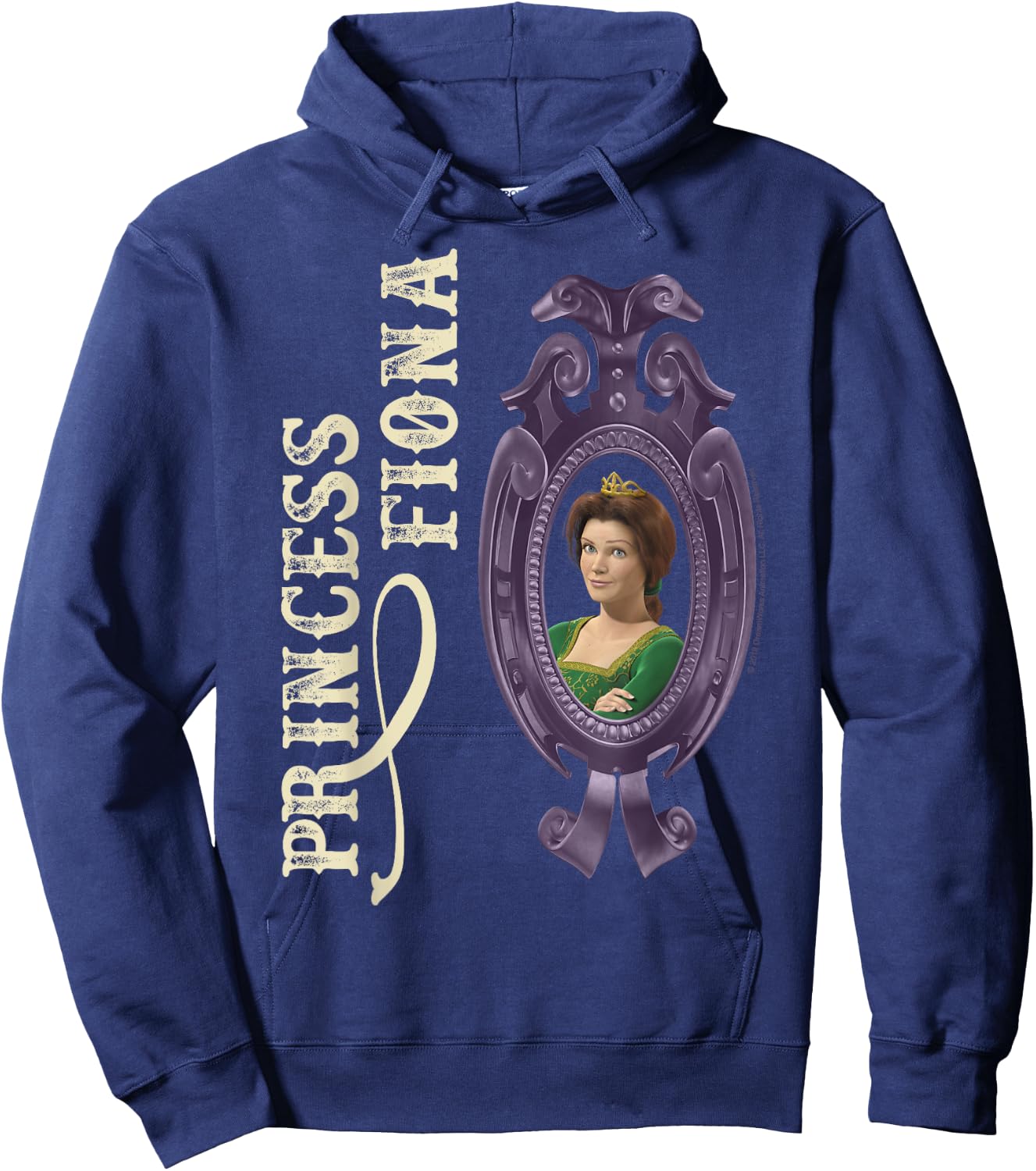 Shrek Princess Fiona In Mirror Poster Hoodie - Hoodie | Navy