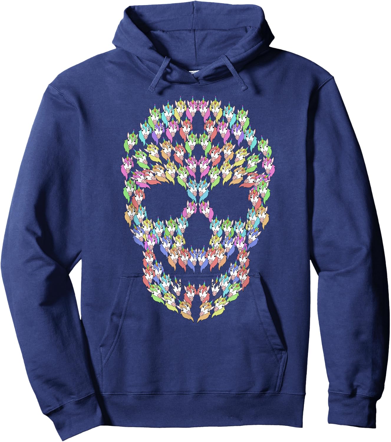 Unicorn Skull Hoodie - Hoodie | Navy