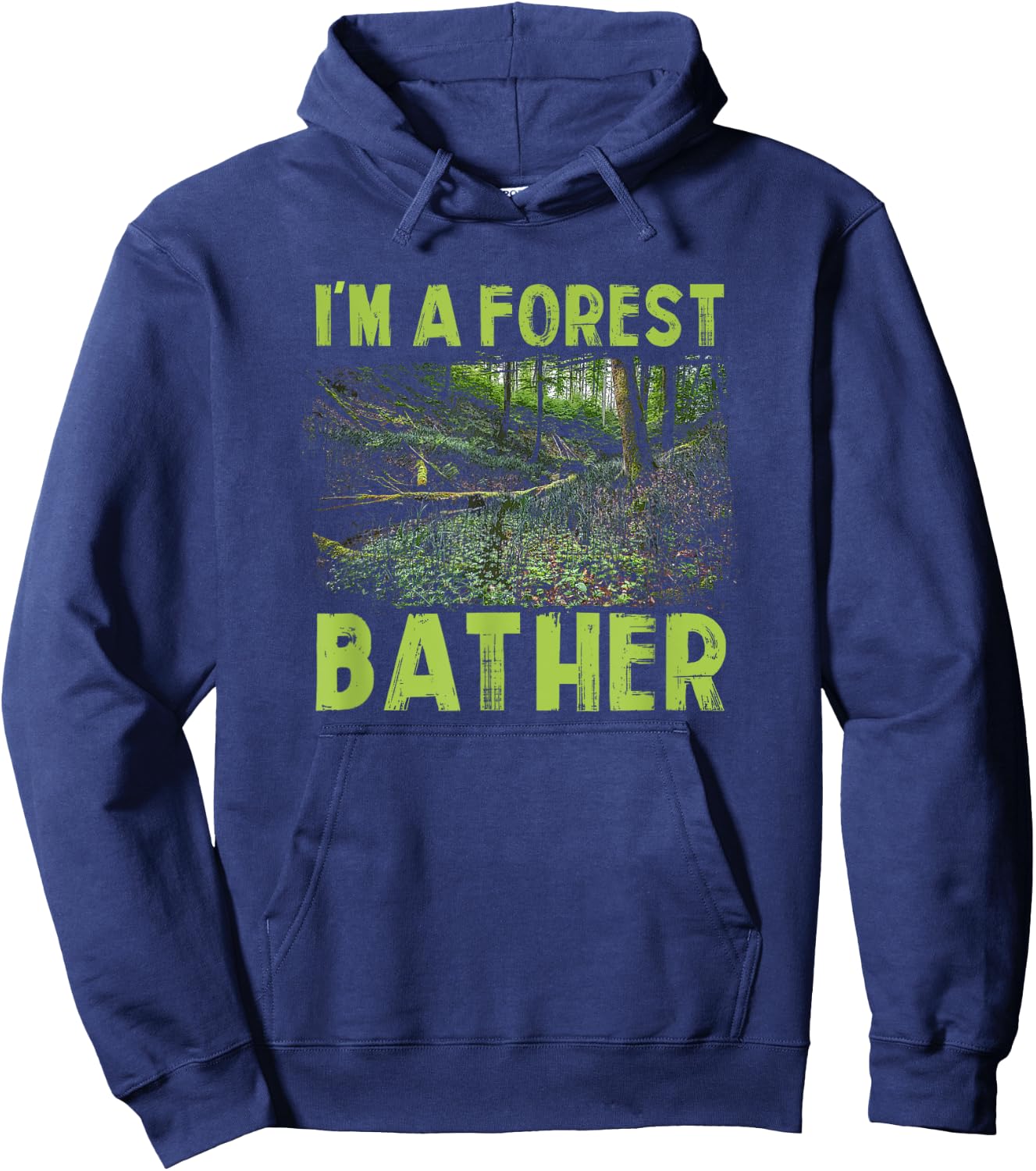 Forest Bathing Gift Relaxation Nature Lovers Hoodie - Hoodie | Navy