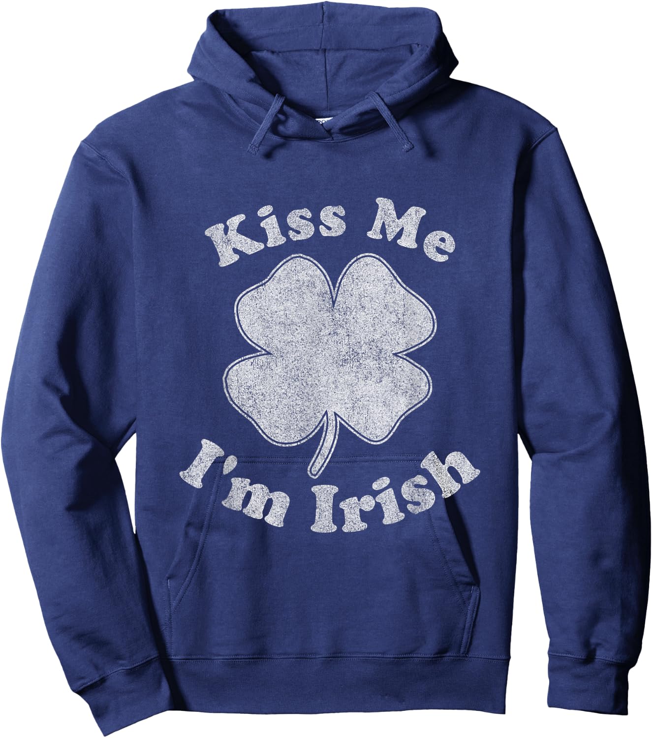 Kiss Me I'm Irish Hoodie - Hoodie | Navy