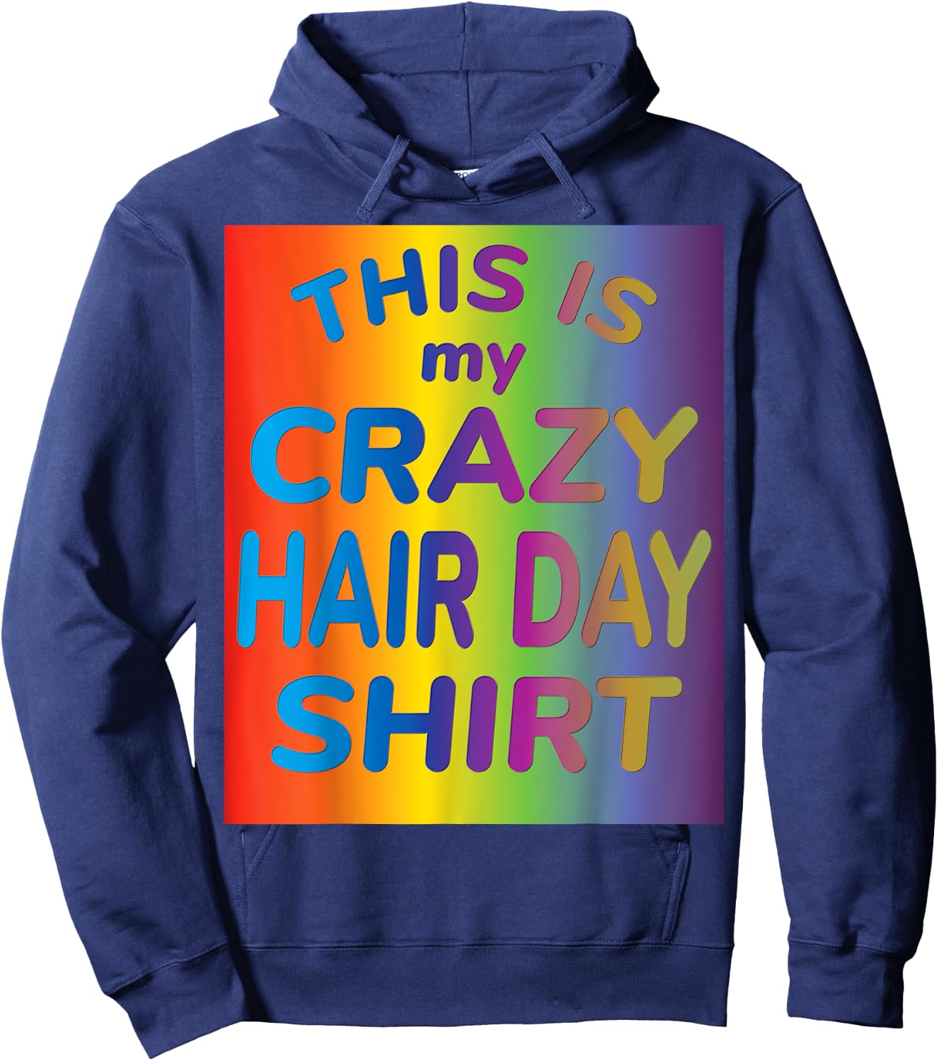 This is my Crazy Hair Day Hoodie - Hoodie | Navy