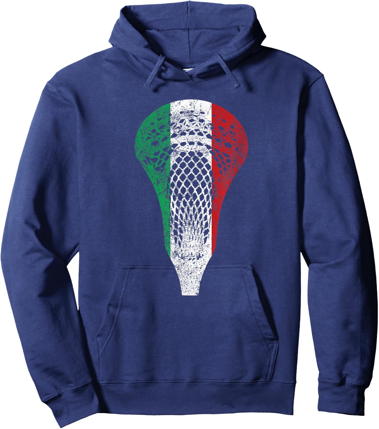 Italy Flag Italian Lacrosse Hoodie - Hoodie | Navy