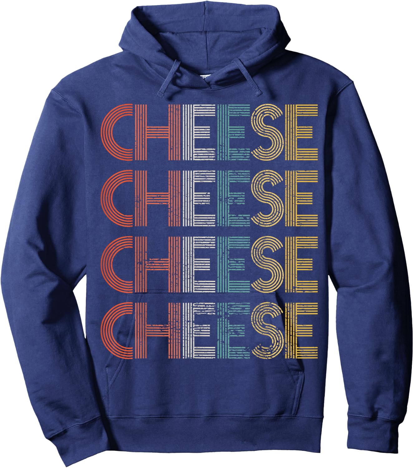 Vintage Cheese Hoodie - Hoodie | Navy