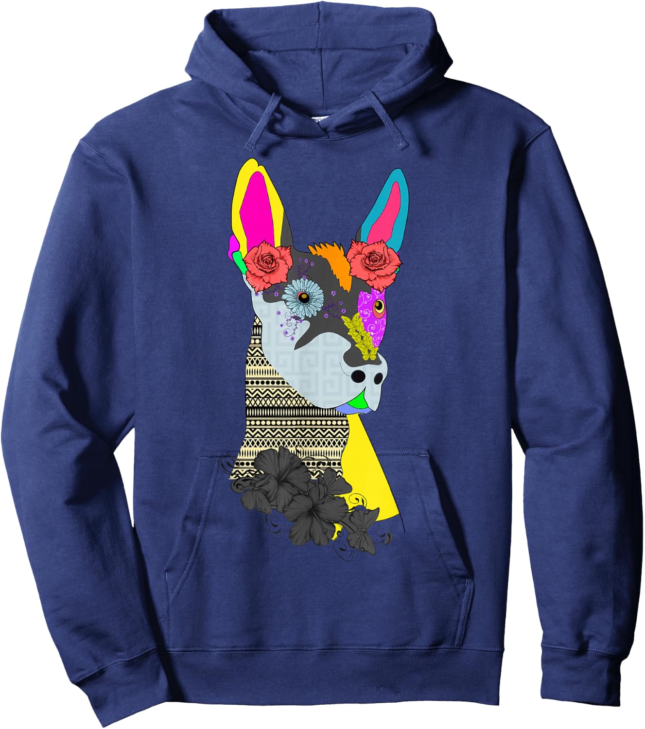 Bald is Beautiful - Xolito Mexican Hairless Dog Hoodie - Hoodie | Navy
