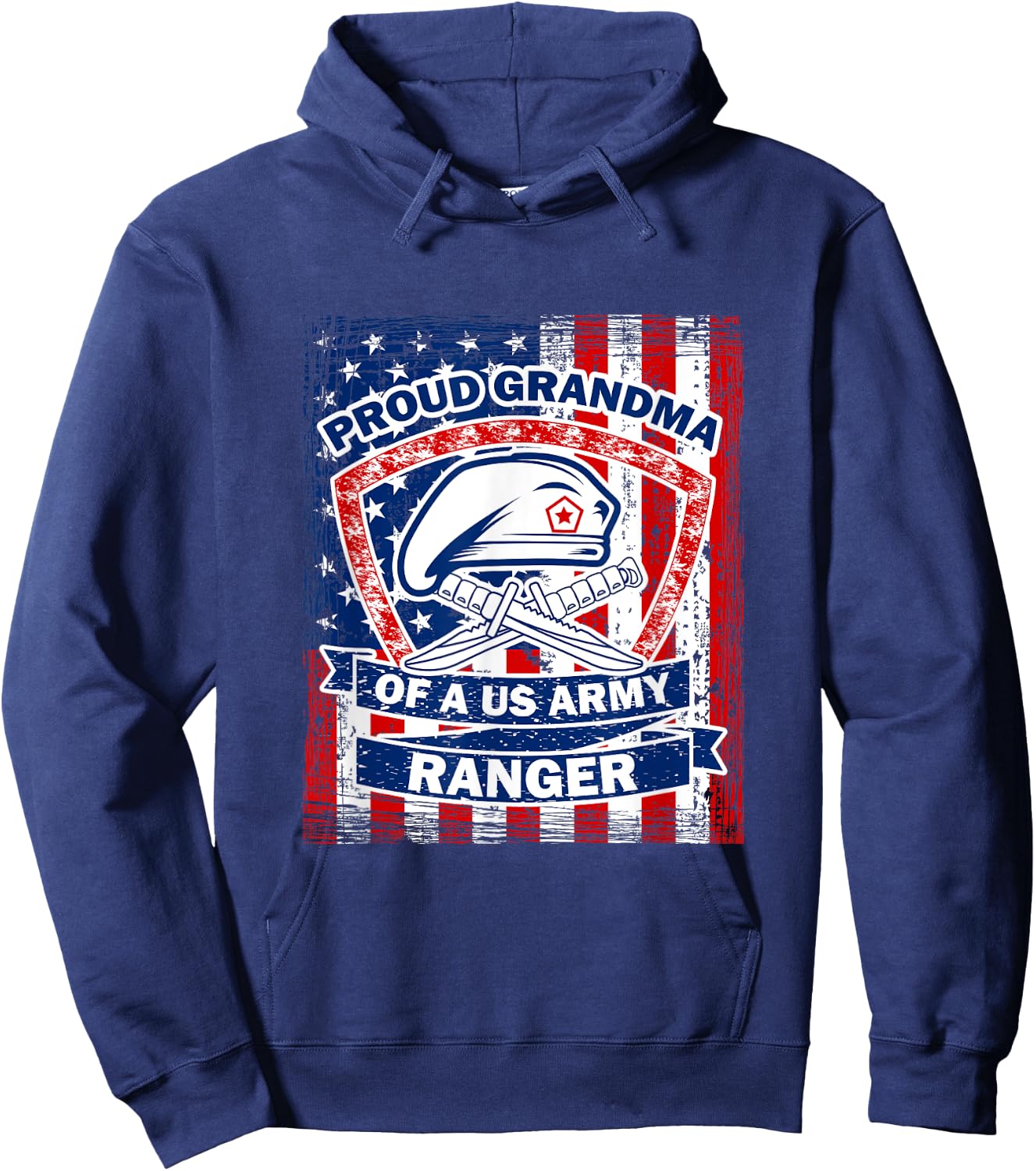 Proud Grandma of US Army Ranger Hoodie - Hoodie | Navy