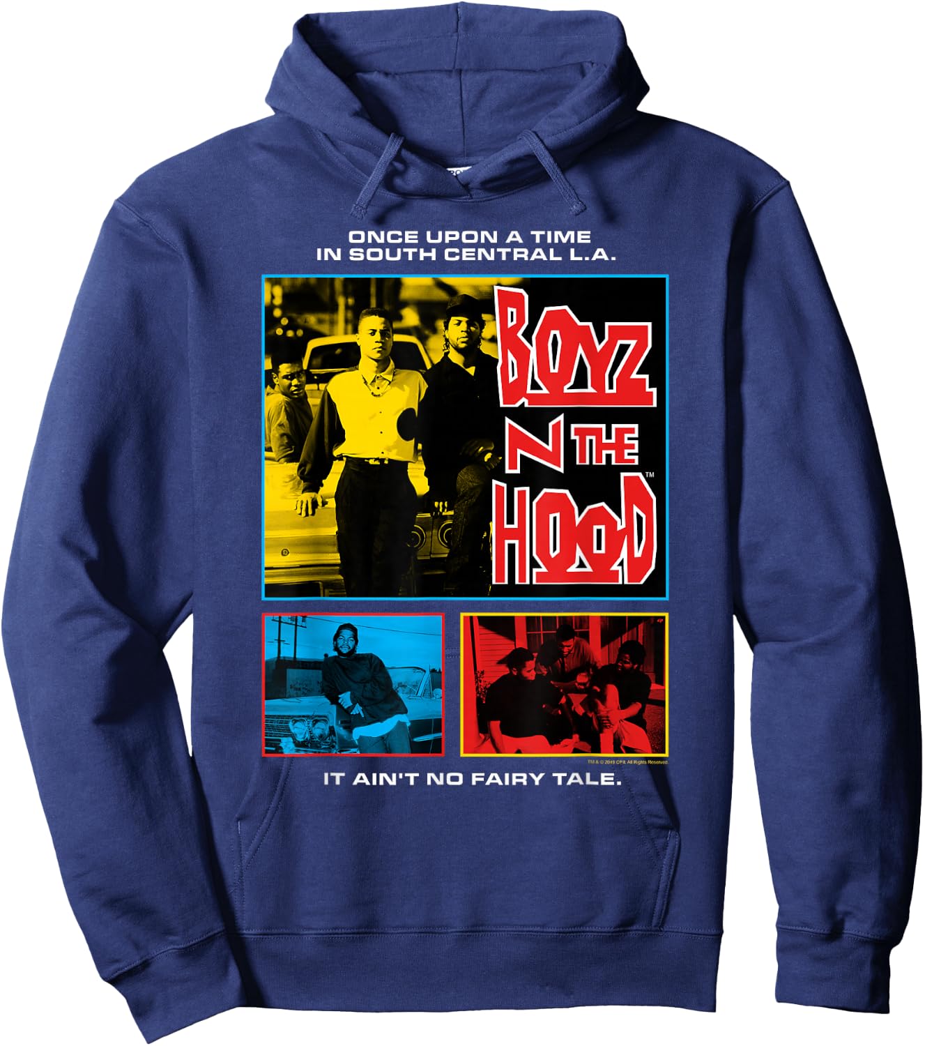 Boyz n The Hood South Central Poster Hoodie - Hoodie | Navy