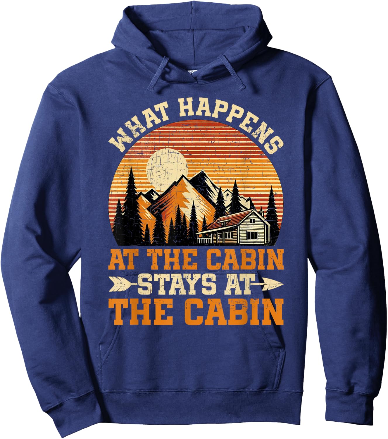 Adults -Kids Black Small Modern Nature Themed Hoodie - Hoodie | Navy