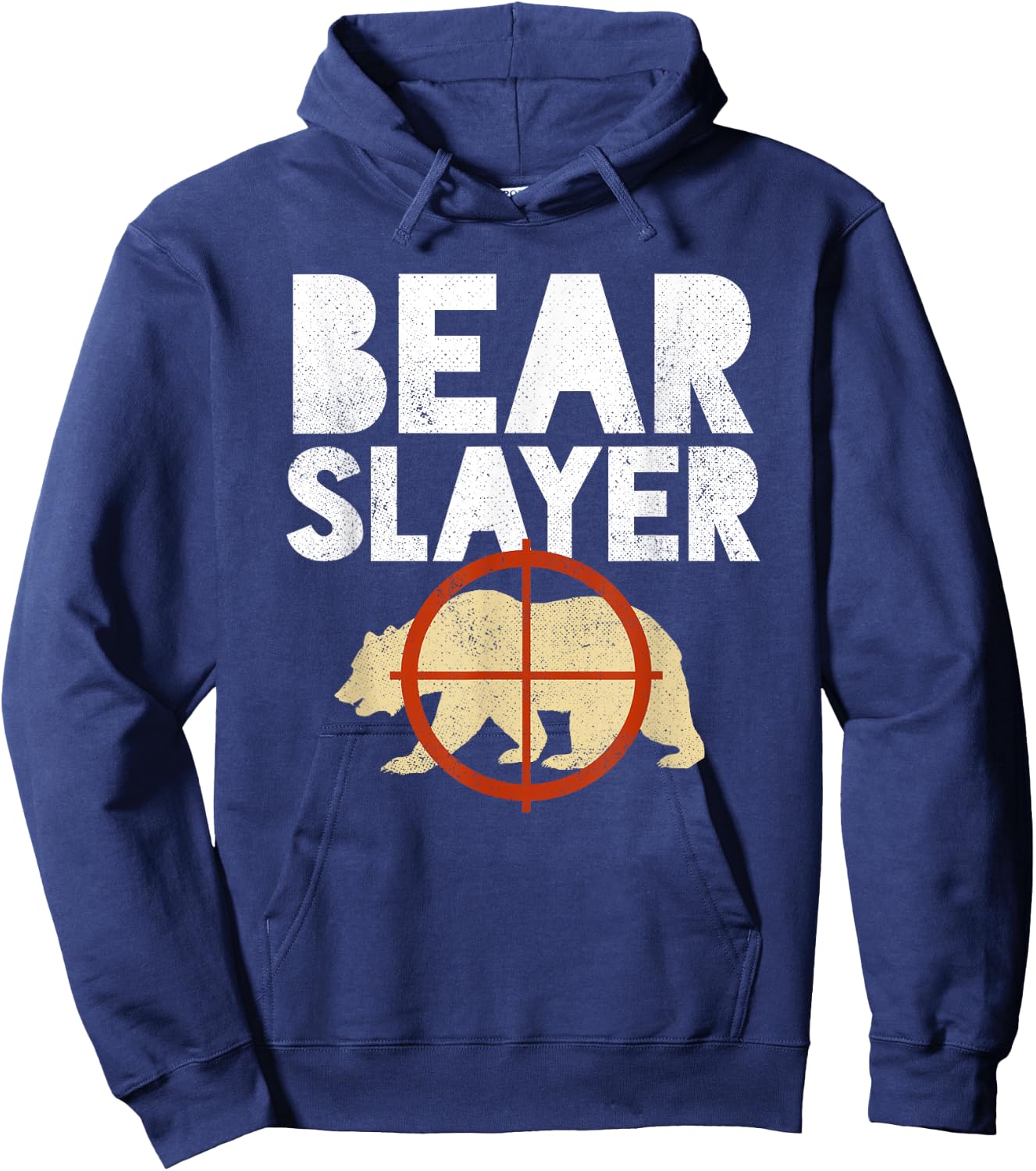 Bear Slayer Hunting Humor Shirt Hoodie - Hoodie | Navy