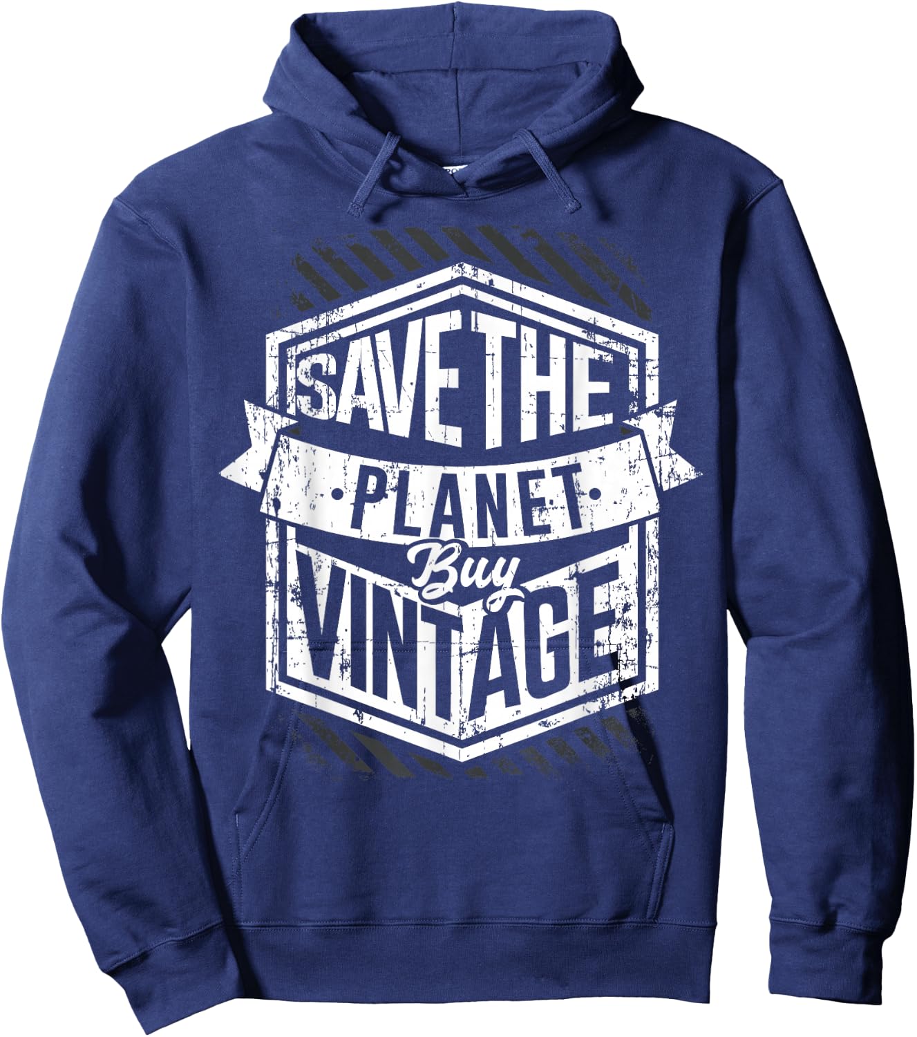 Save The Planet Buy Vintage Junking Junkin Hoodie - Hoodie | Navy