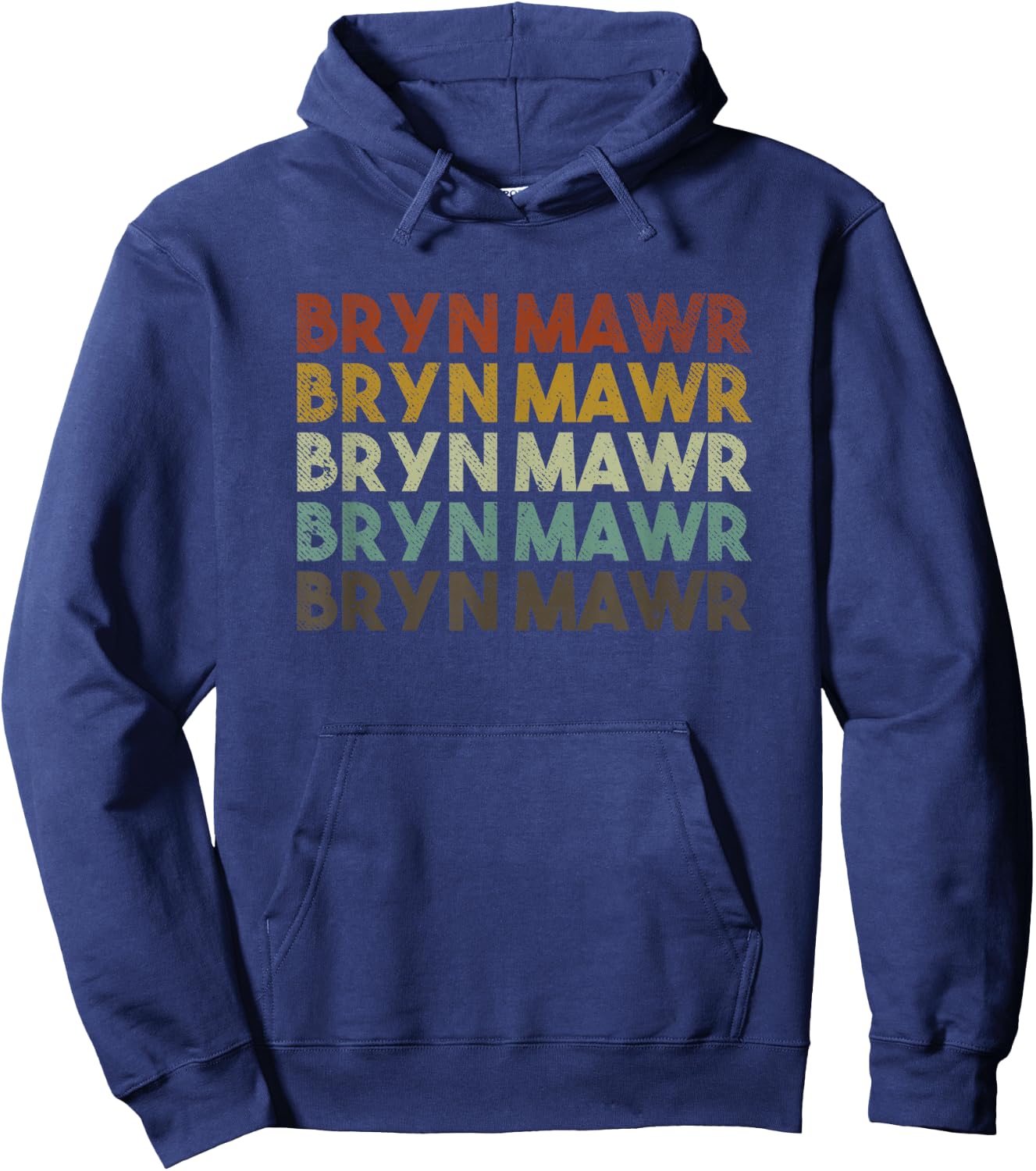 Retro Bryn Mawr Pennsylvania Hoodie - Hoodie | Navy