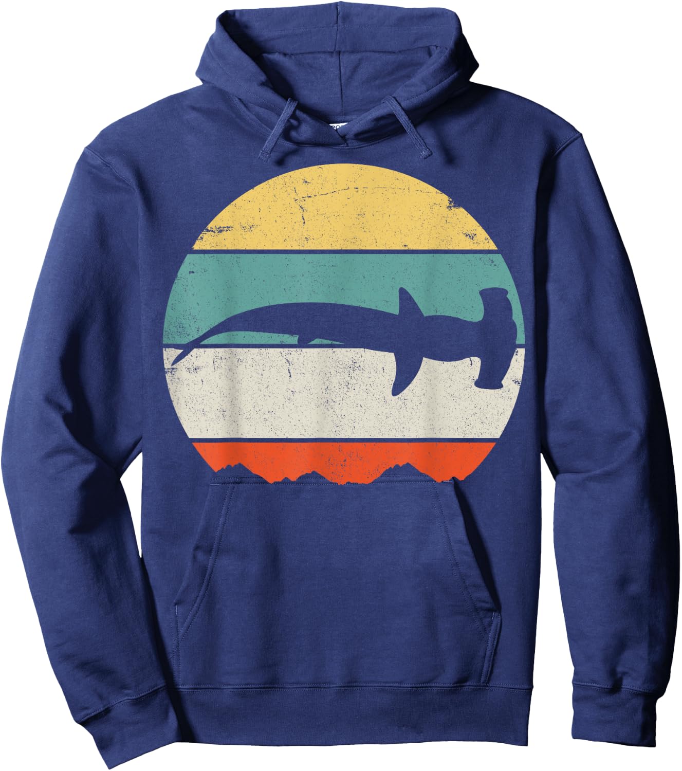 Hammerhead Shark Hoodie - Hoodie | Navy