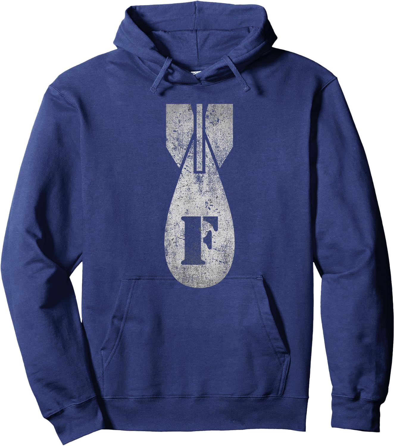 Vintage F-Bomb Funny Hoodie - Hoodie | Navy