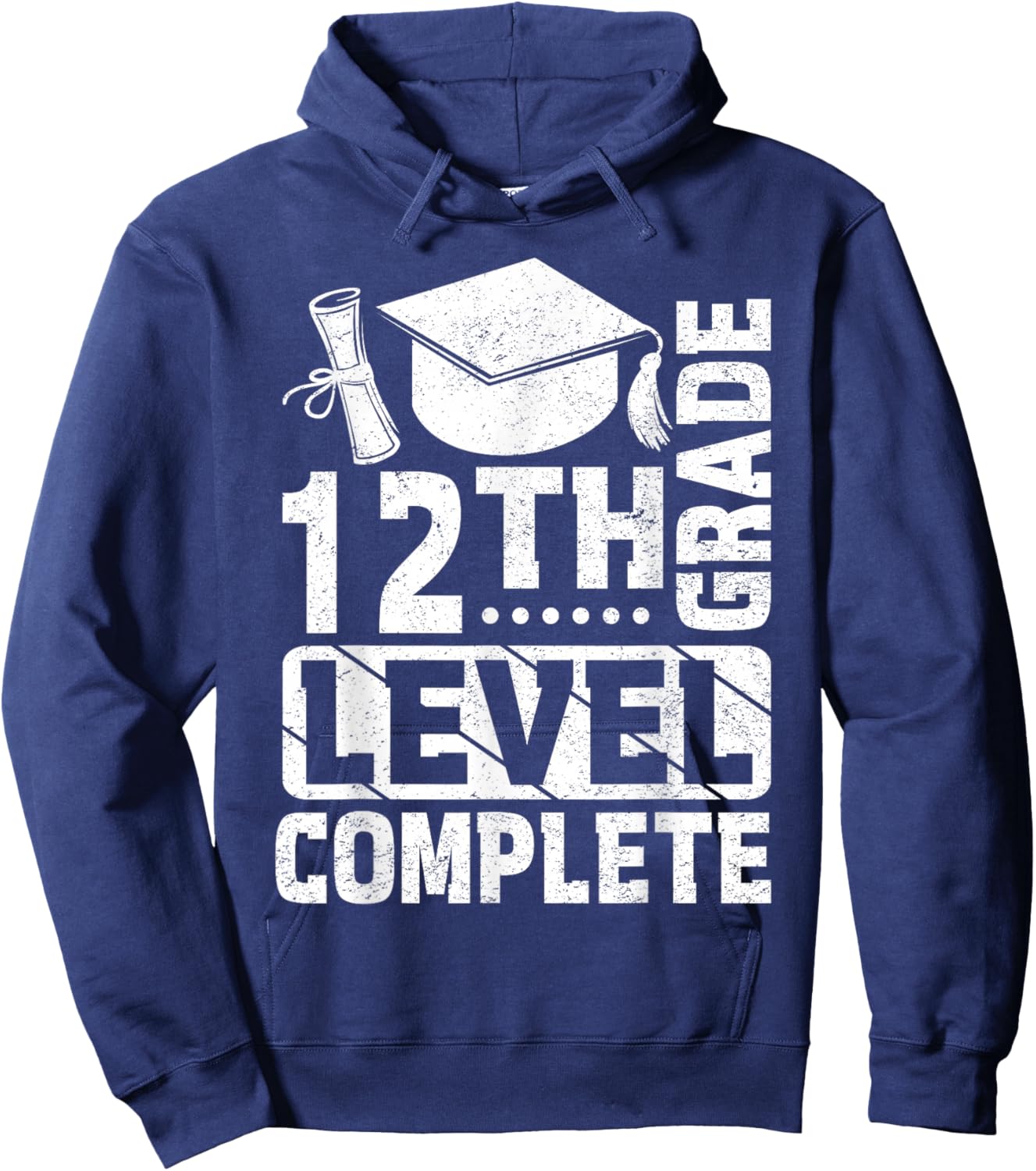 12th Grade Level Complete Hoodie - Hoodie | Navy
