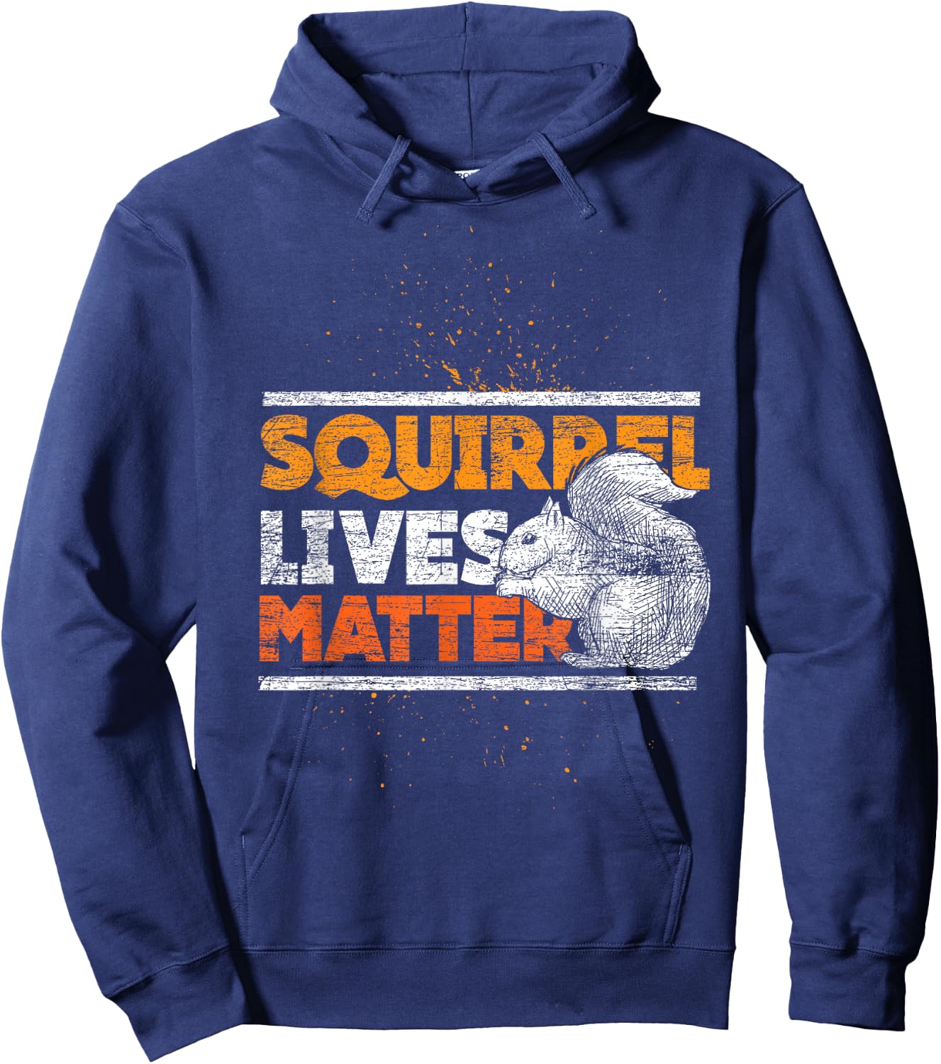 Nature Forest Lovers Squirrel Hoodie - Hoodie | Navy