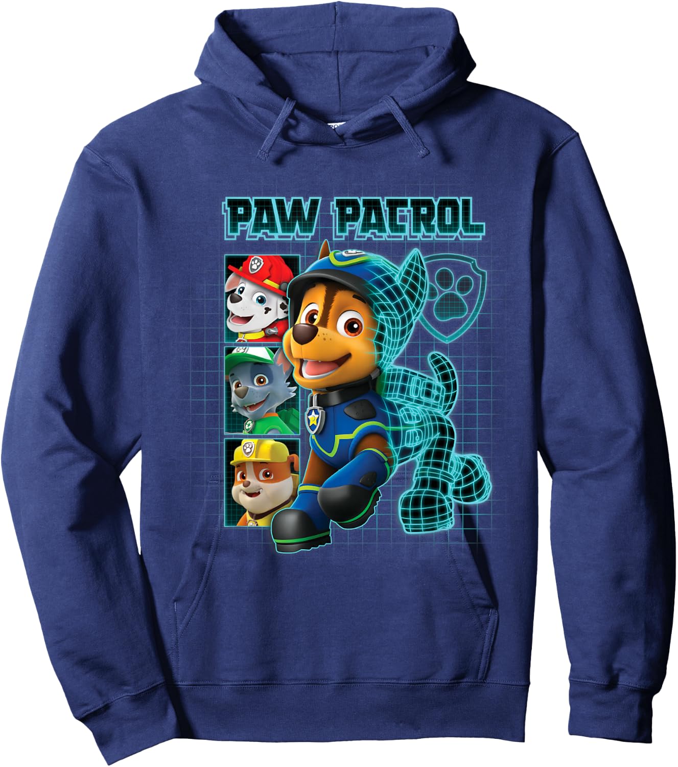 PAW Patrol Tech Police Pup Chase All Characters Hoodie - Hoodie | Navy