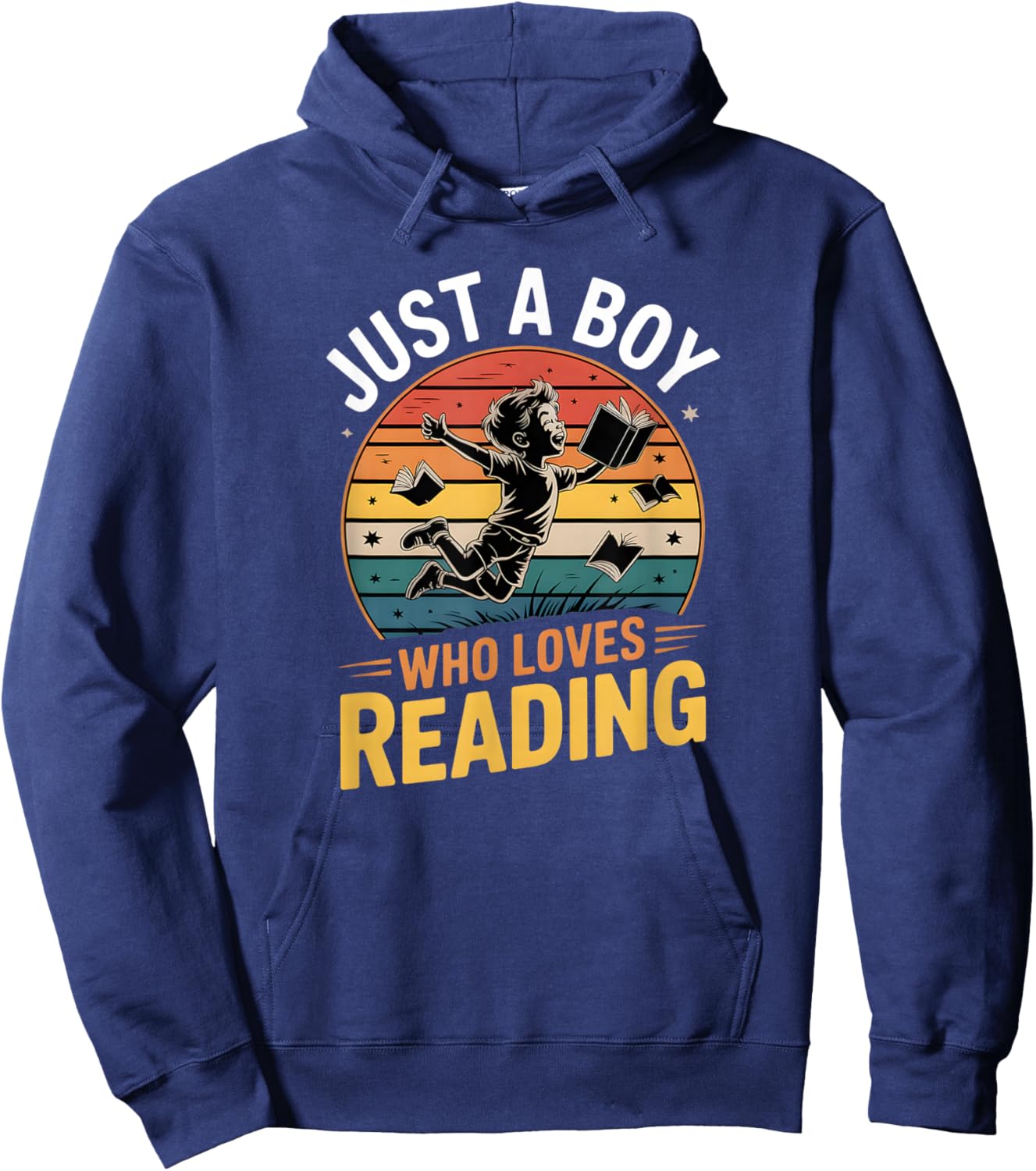 Boys Reading Hoodie - Hoodie | Navy