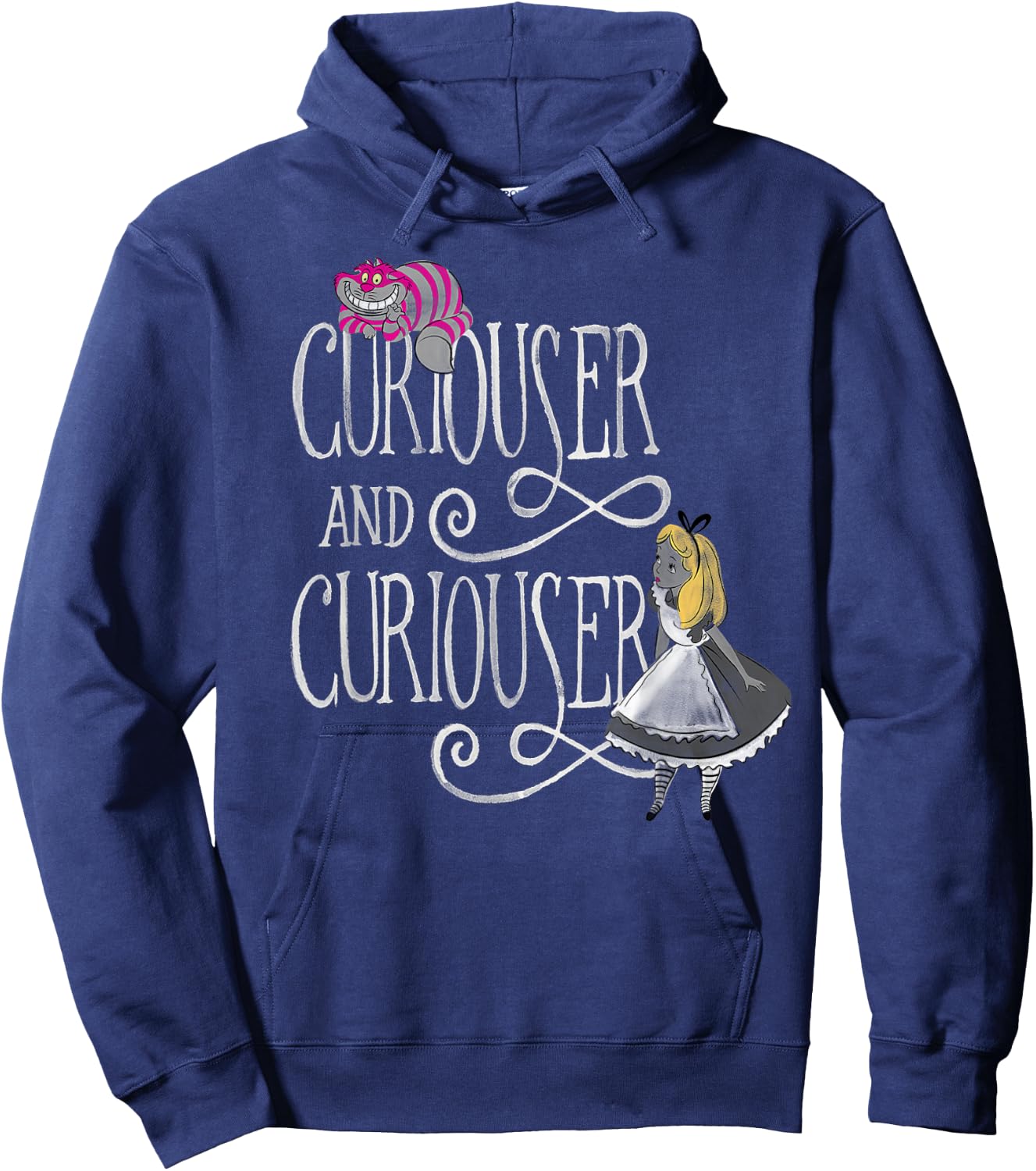 Alice in Wonderland - in Wonderland Curiouser Hoodie - Hoodie | Navy