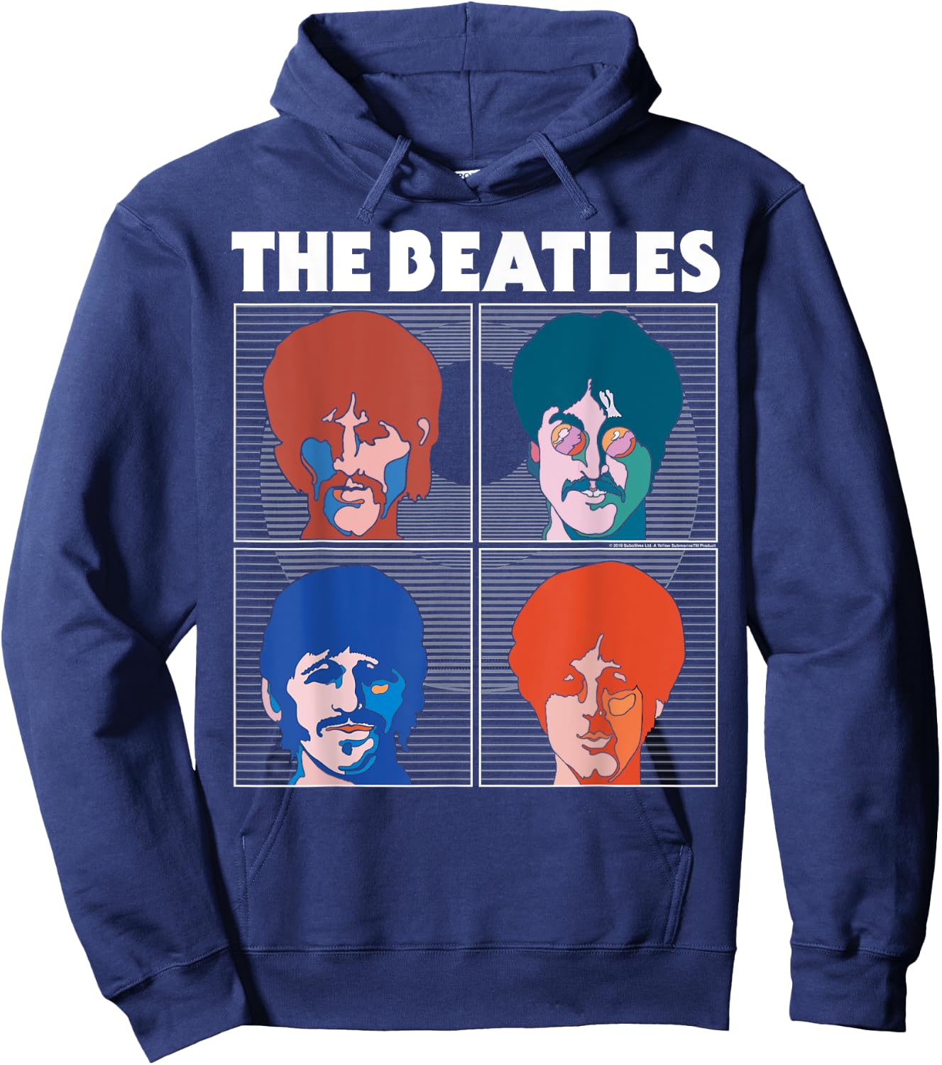The Beatles - Pop Art Head Shots Hoodie - Hoodie | Navy