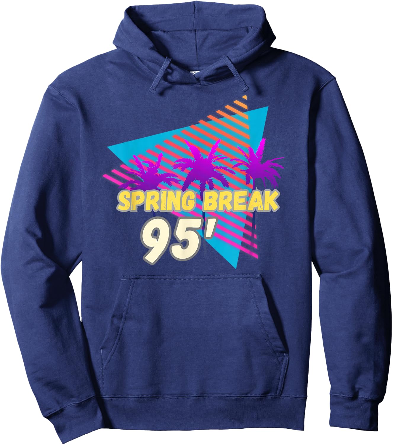 Spring Break 95 | 90s Beach Party Wear Hoodie - Hoodie | Navy