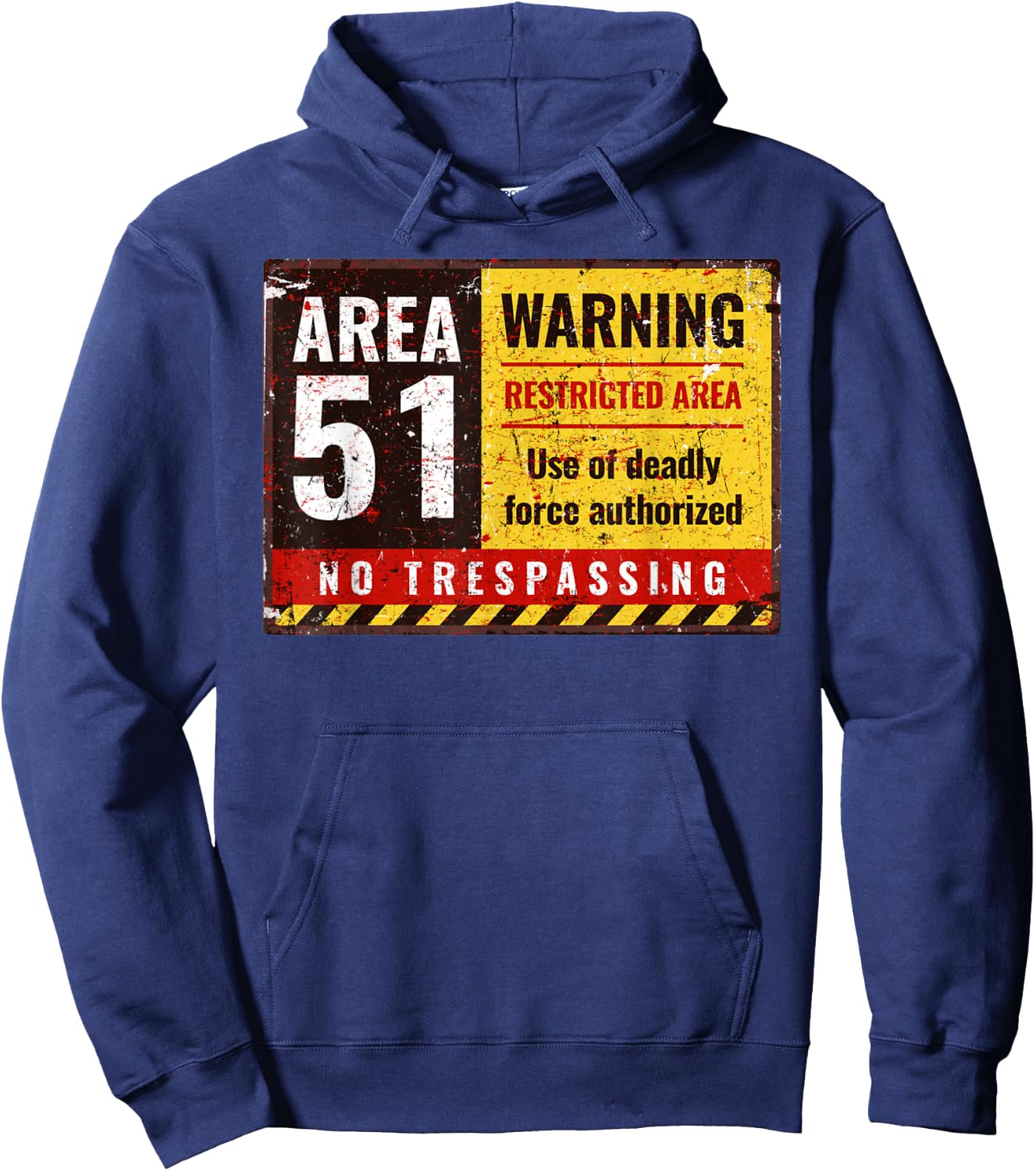 Storm Area 51 Vintage Funny Alien Hoodie - Hoodie | Navy