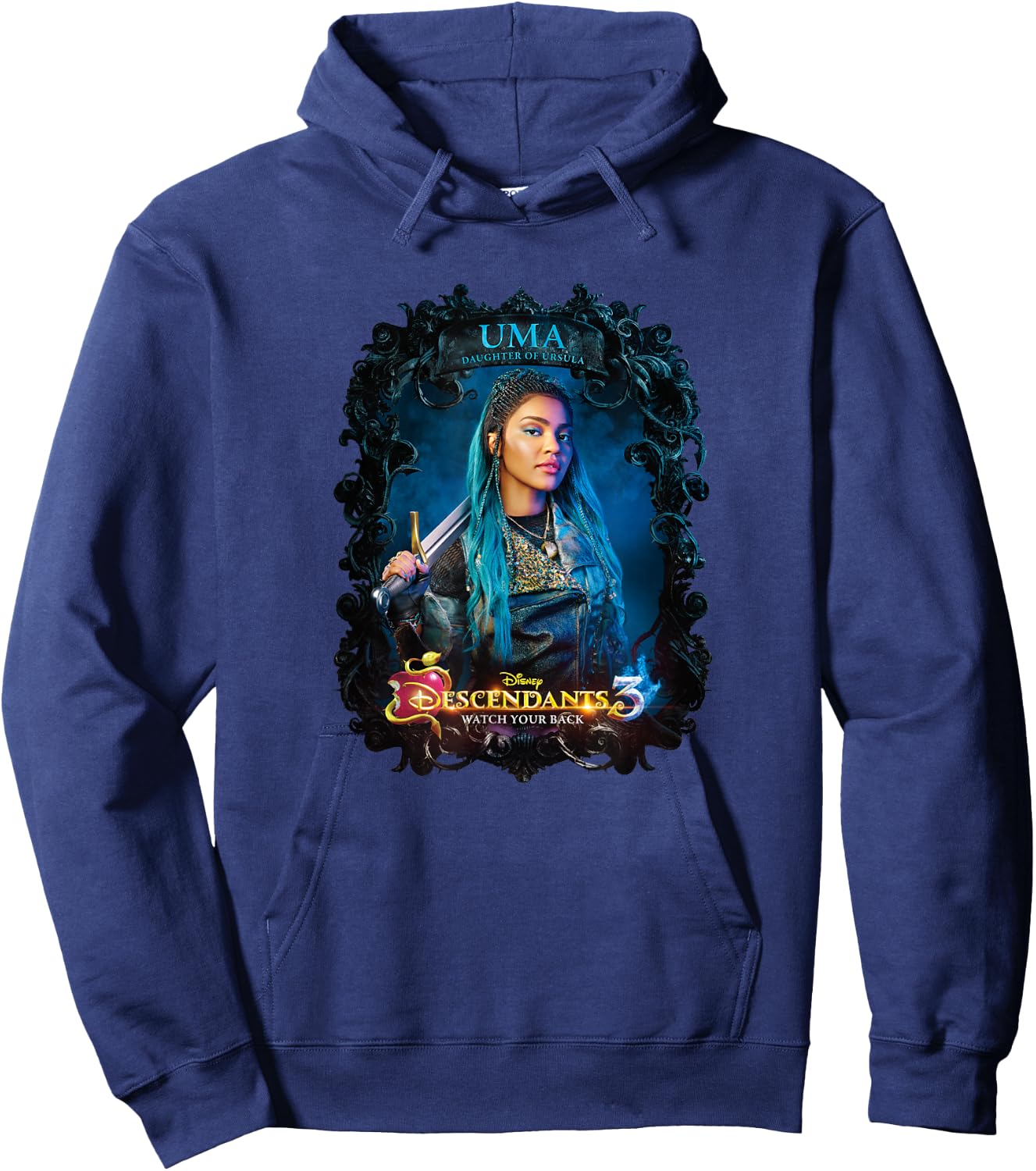 Disney Descendants 3 Uma Watch Your Back Hoodie - Hoodie | Navy
