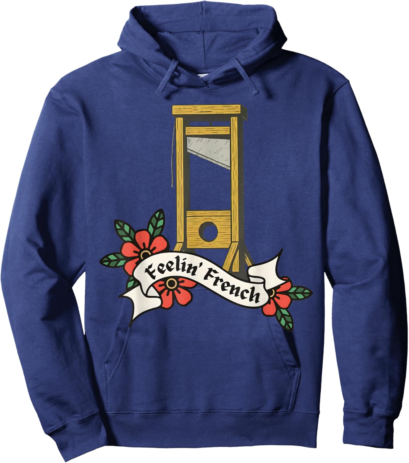 Feeling French Vintage Guillotine Hoodie - Hoodie | Navy