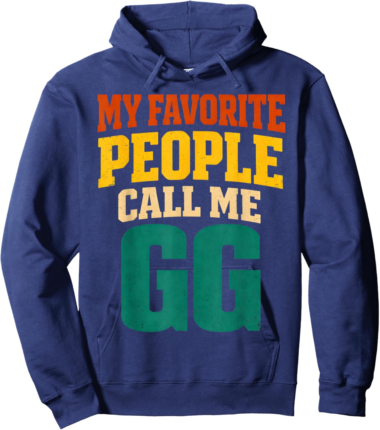 Men My Favorite People Call Me Gg Vintage Hoodie - Hoodie | Navy