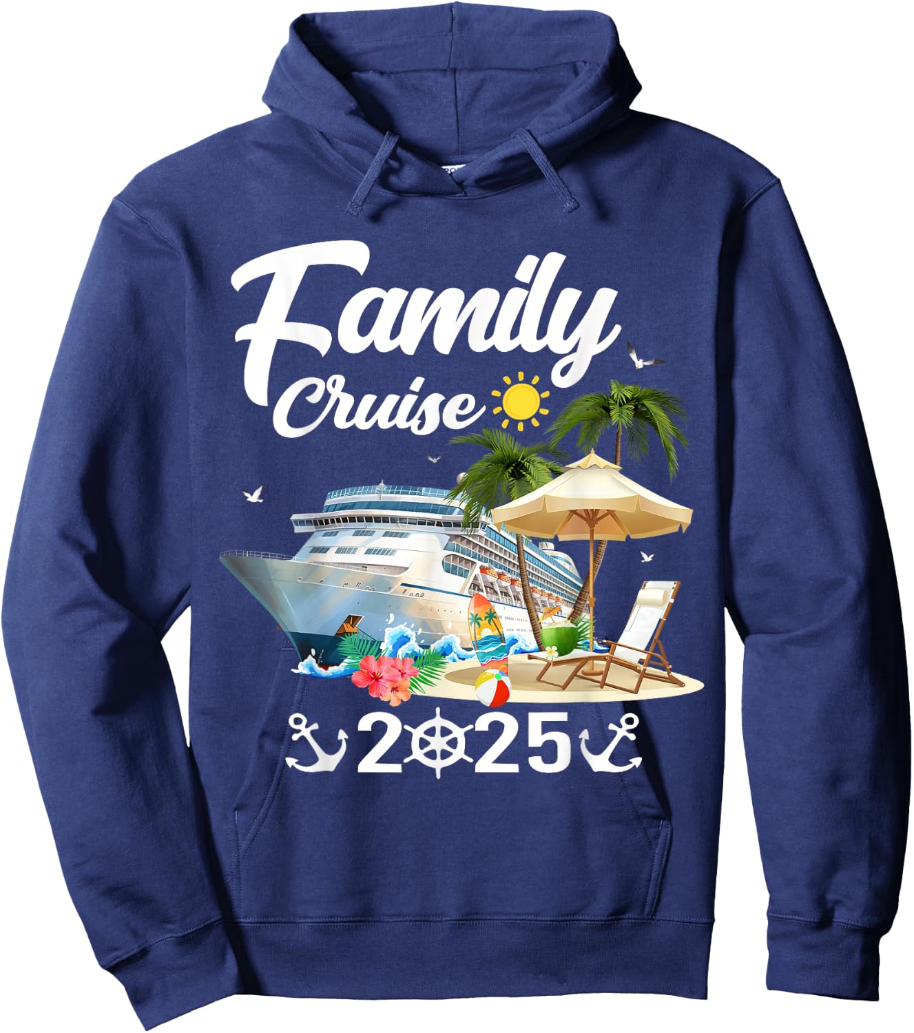 Family Cruise 2025 Hoodie - Hoodie | Navy