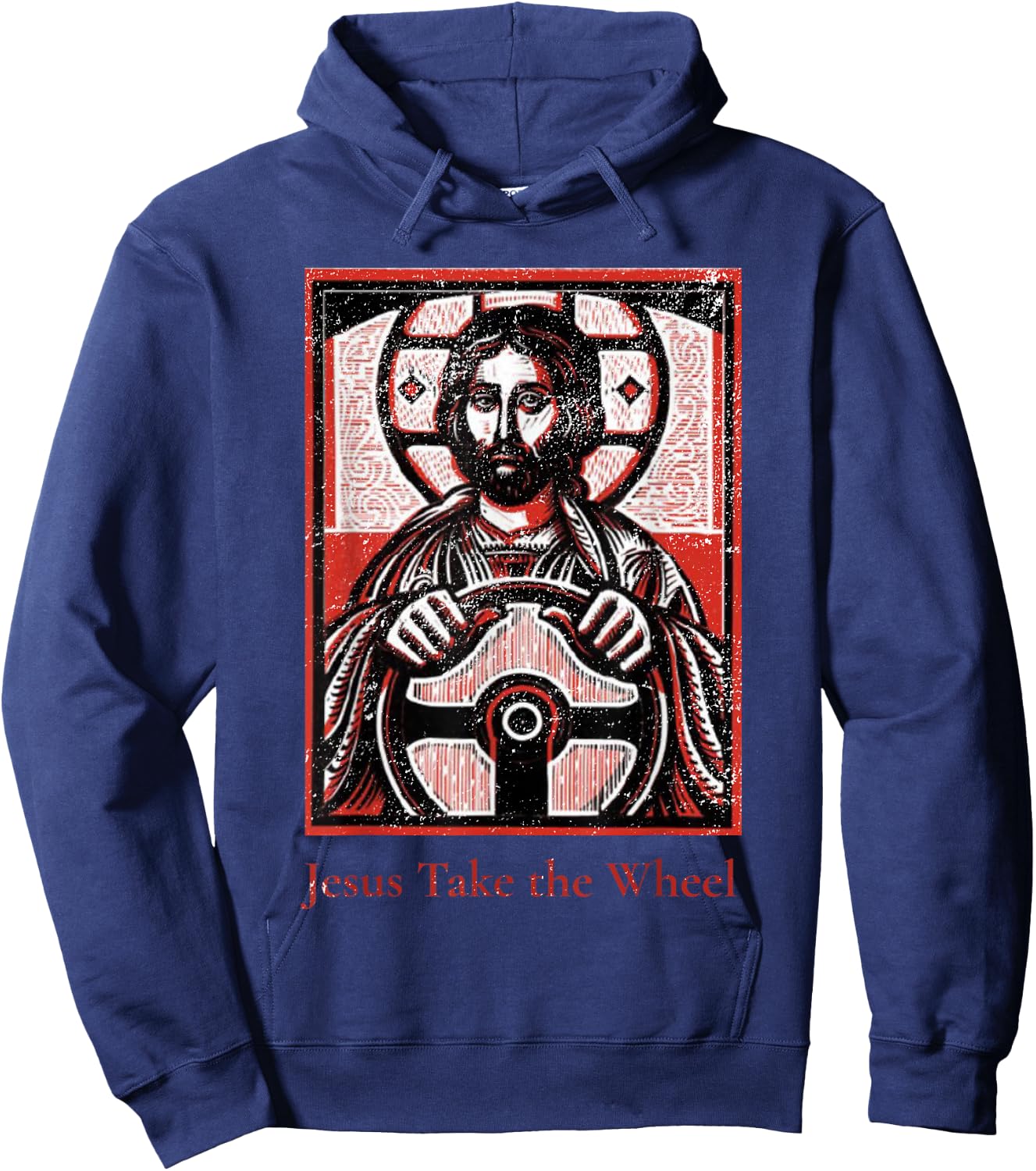 Jesus Take the Wheel - A funny Christian gift. Hoodie - Hoodie | Navy