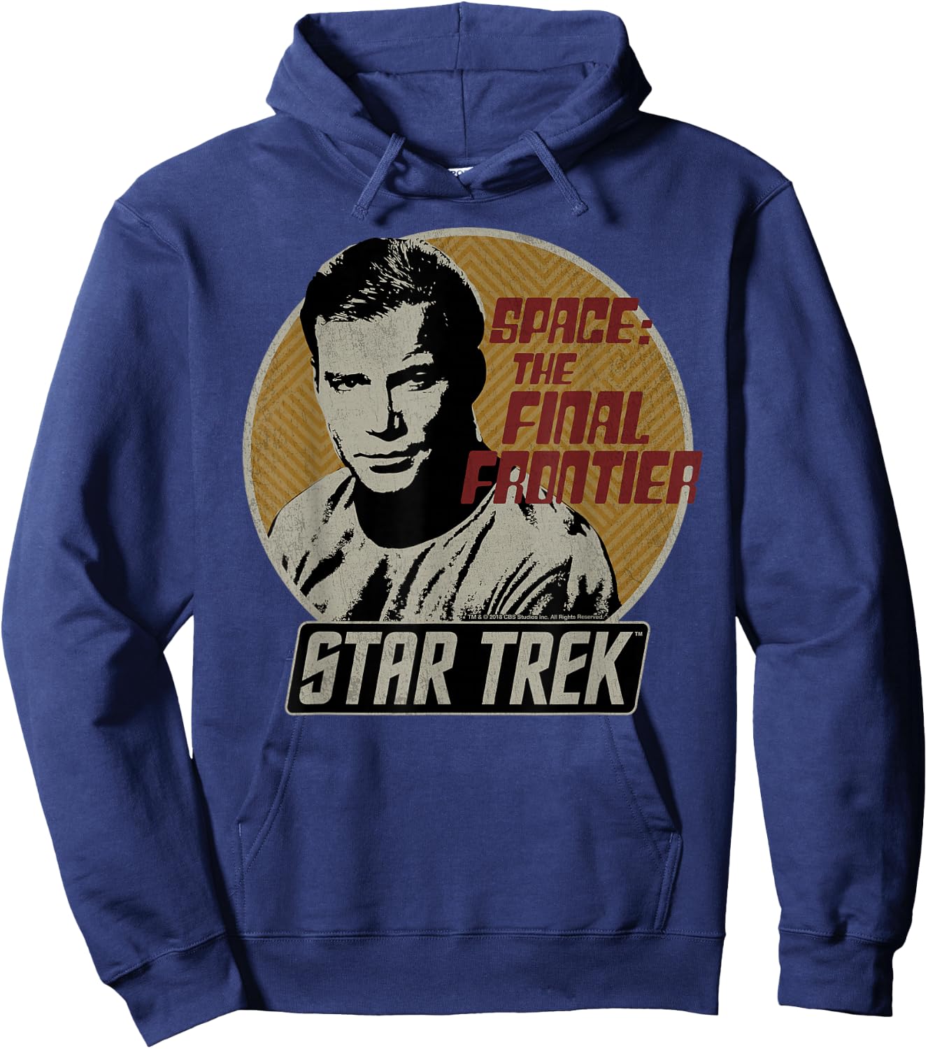 Star Trek Original Series Kirk Retro Badge Hoodie - Hoodie | Navy