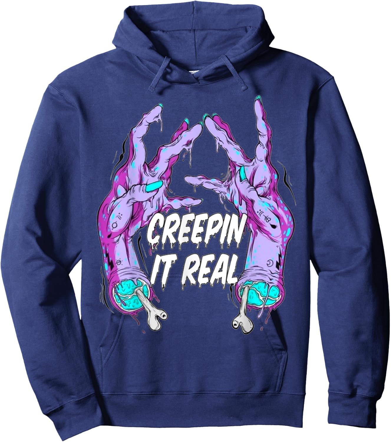 Creepin It Real Hoodie - Hoodie | Navy
