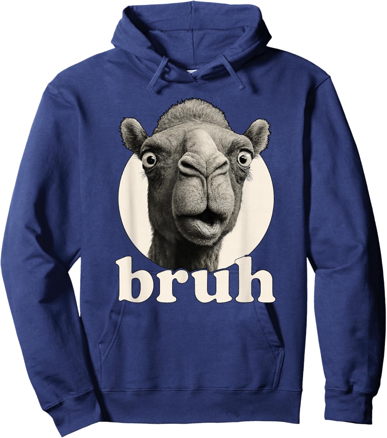 Funny Camel Bruh Humor Meme Zoo Day Boys Girls Hoodie - Hoodie | Navy