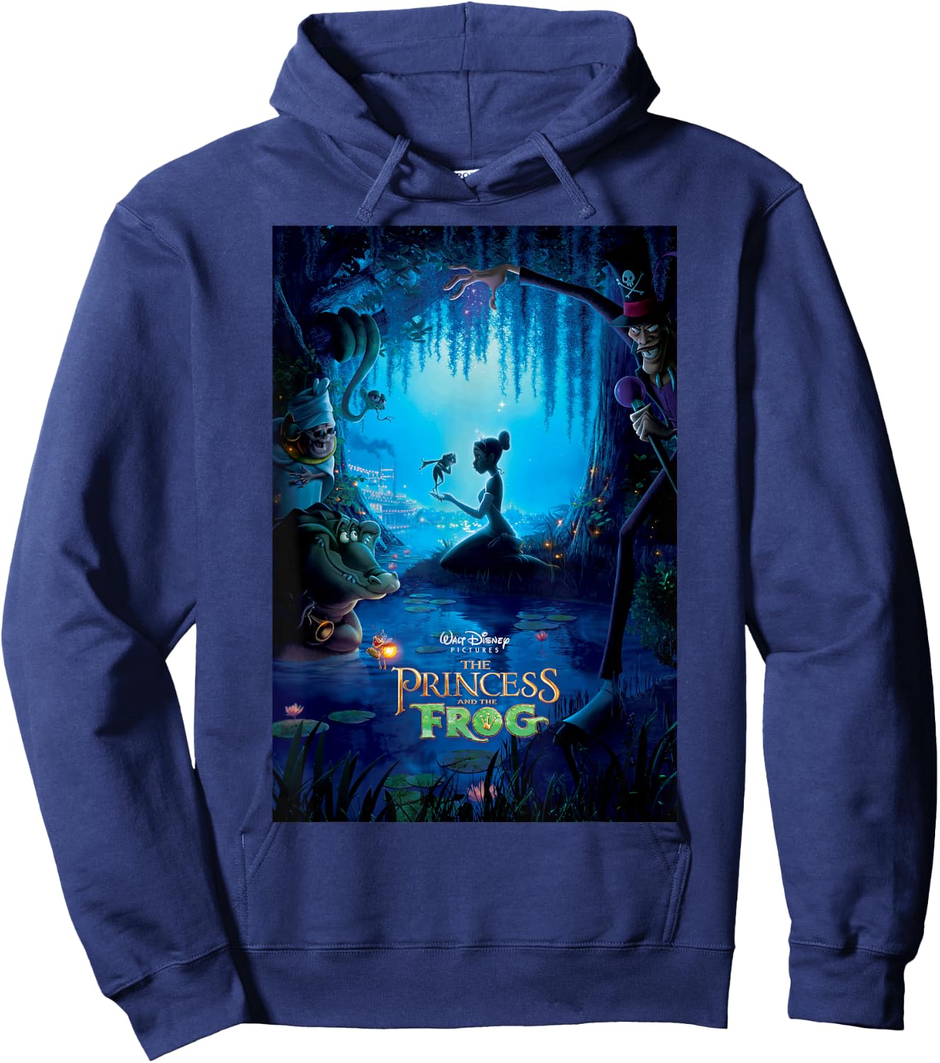 Disney Princess and The Frog Classic Poster Hoodie - Hoodie | Navy