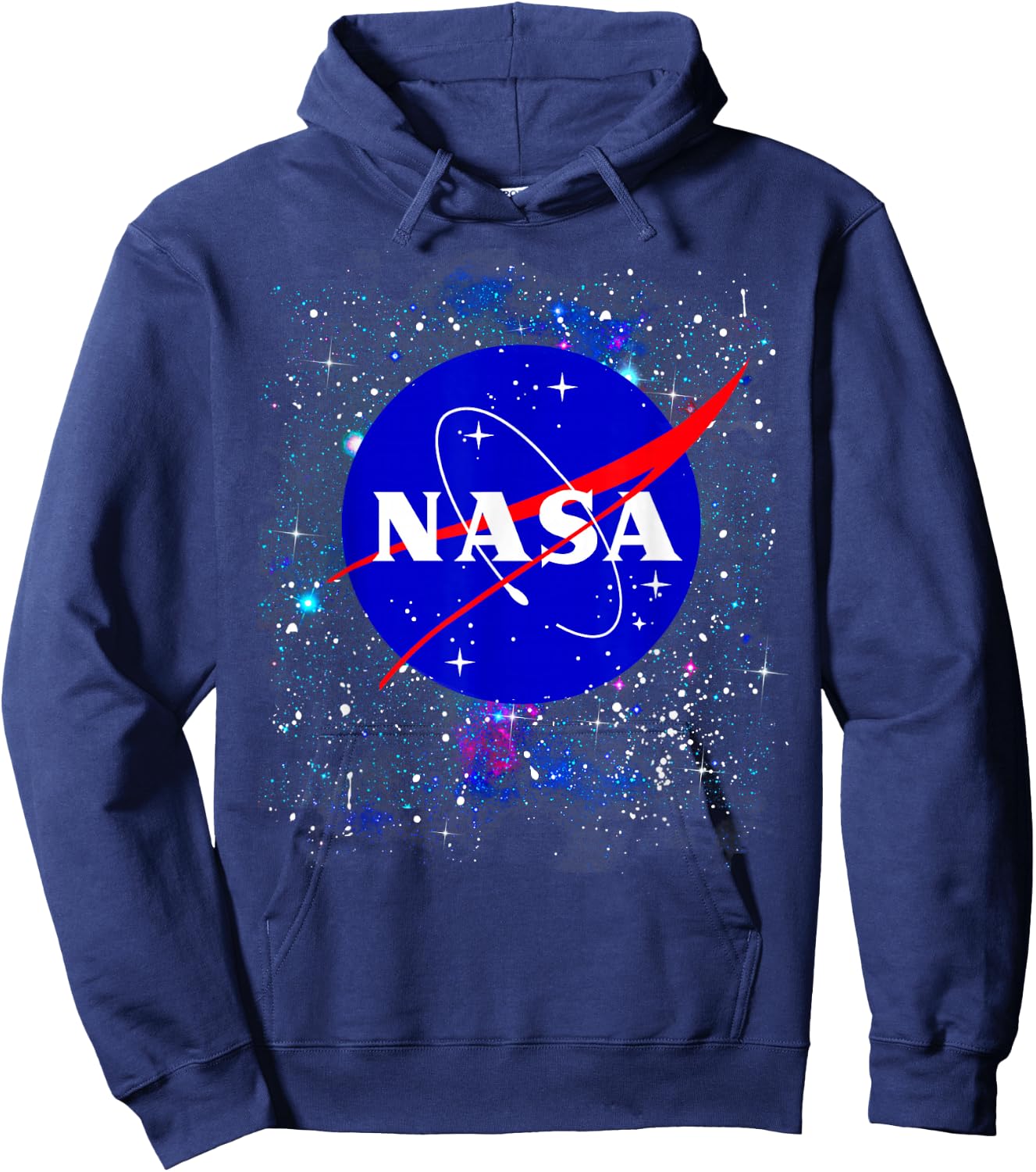 NASA Official Logo in The Stars Hoodie - Hoodie | Navy
