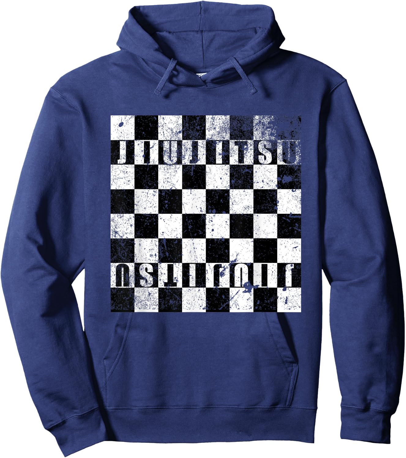 BJJ CHESS Human Chess Brazilian Jiu Jitsu Hoodie - Hoodie | Navy