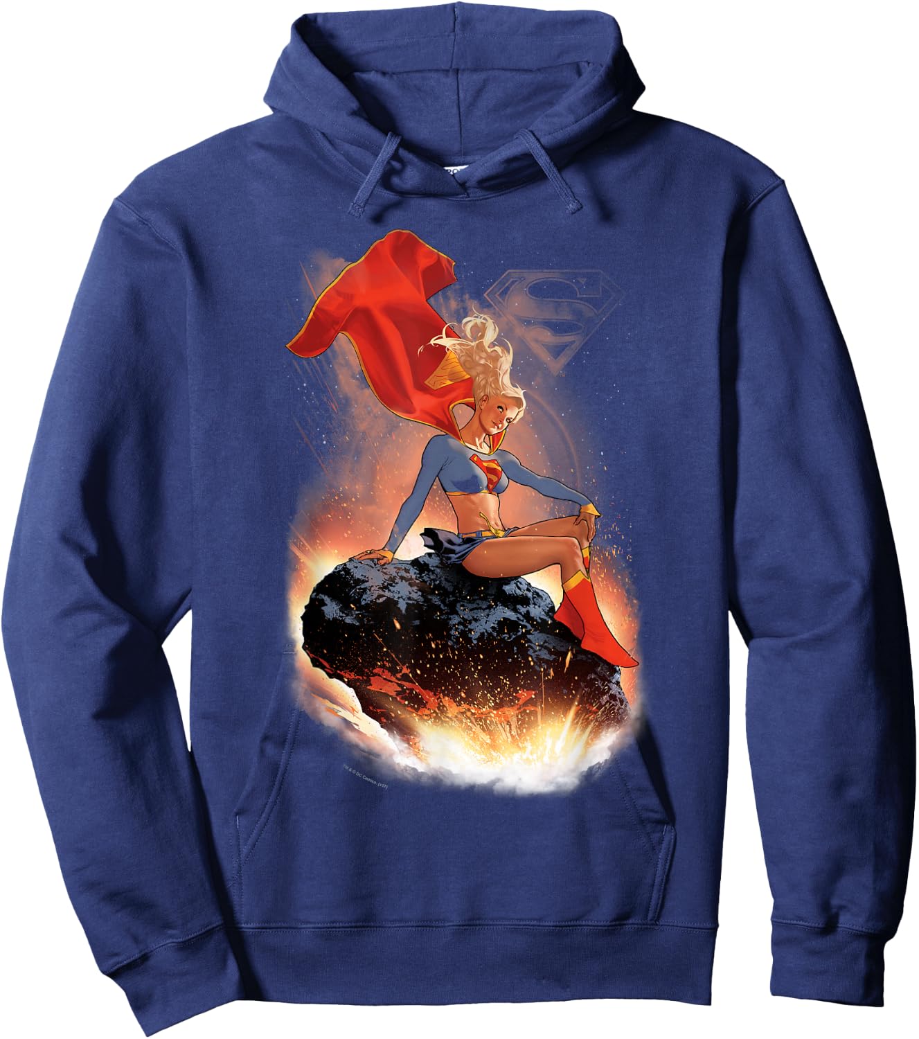Supergirl Ride It Out Hoodie - Hoodie | Navy