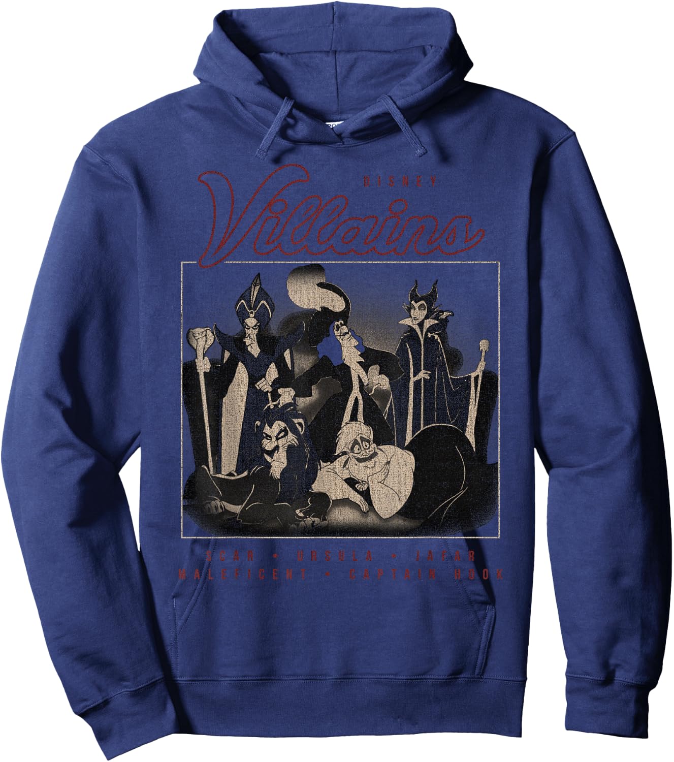 Disney Villains Group Portrait Hoodie - Hoodie | Navy