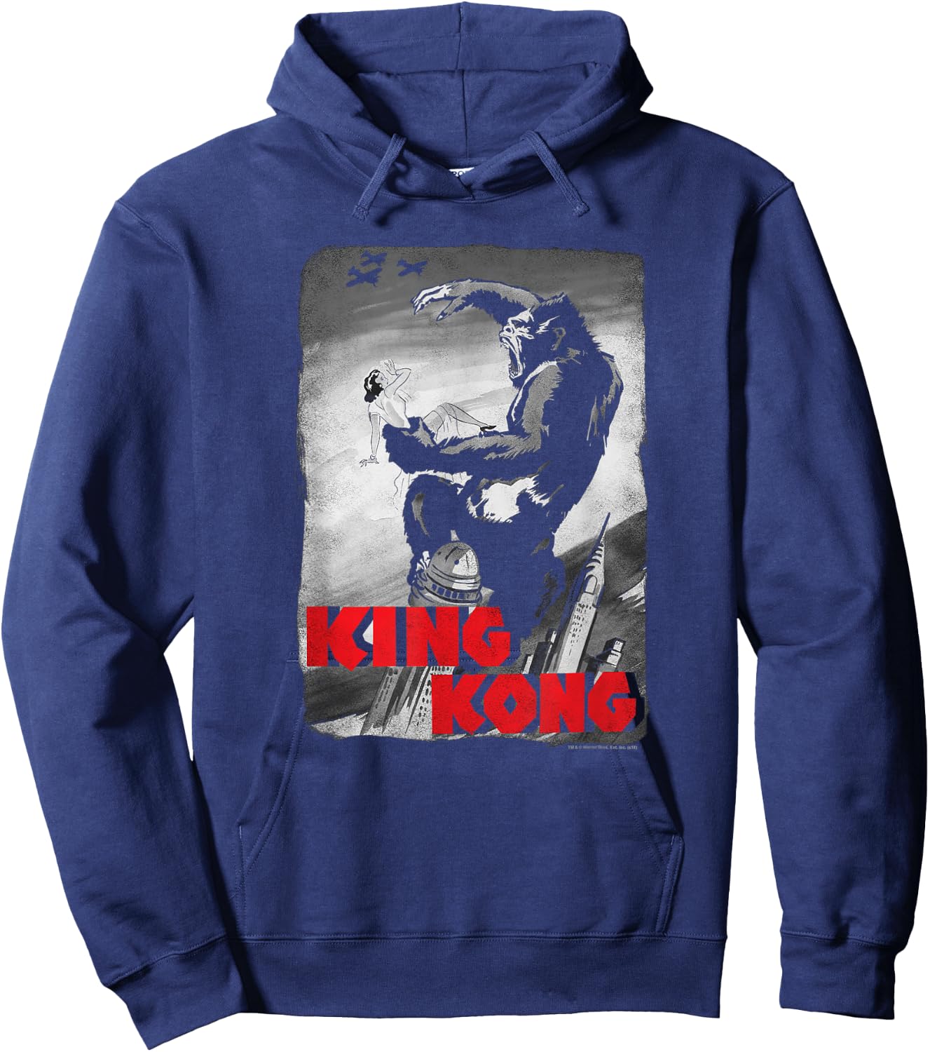 King Kong Planes Poster T Shirt Hoodie - Hoodie | Navy