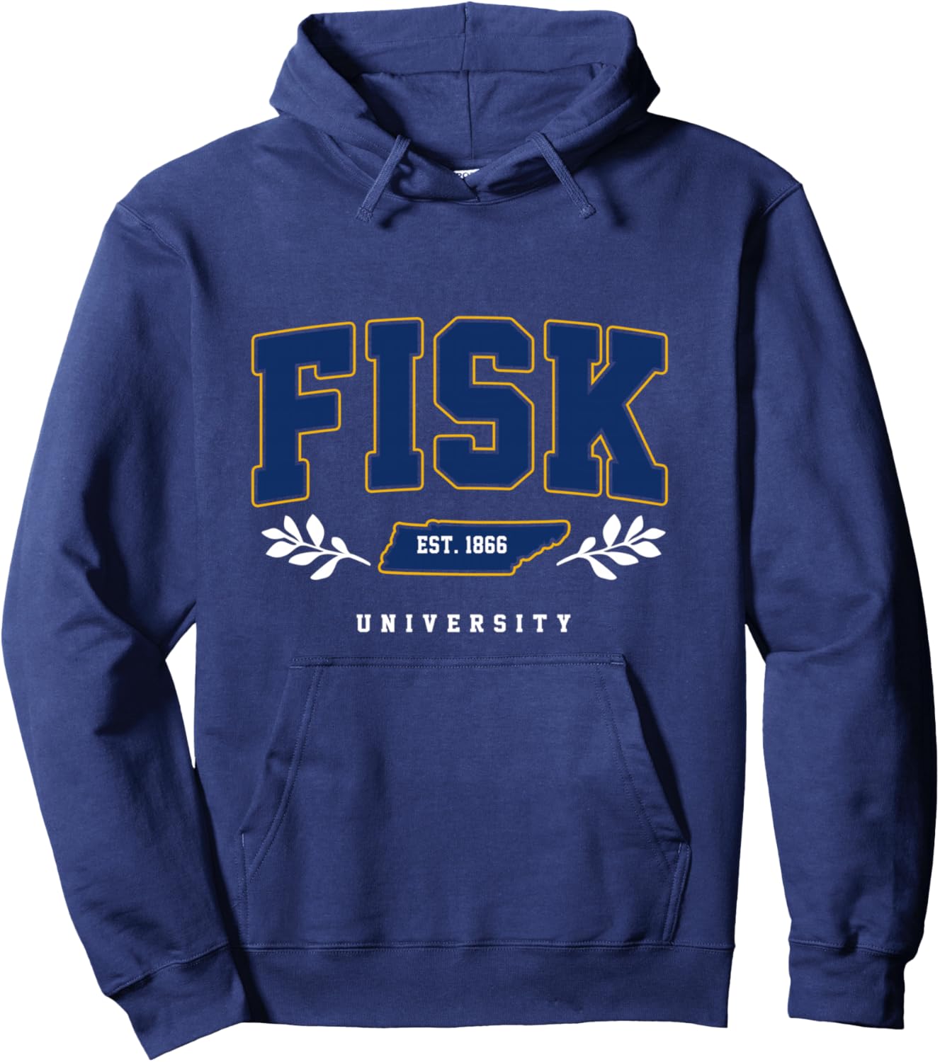Fisk Tech – Vintage University Arch & Women Hoodie - Hoodie | Navy
