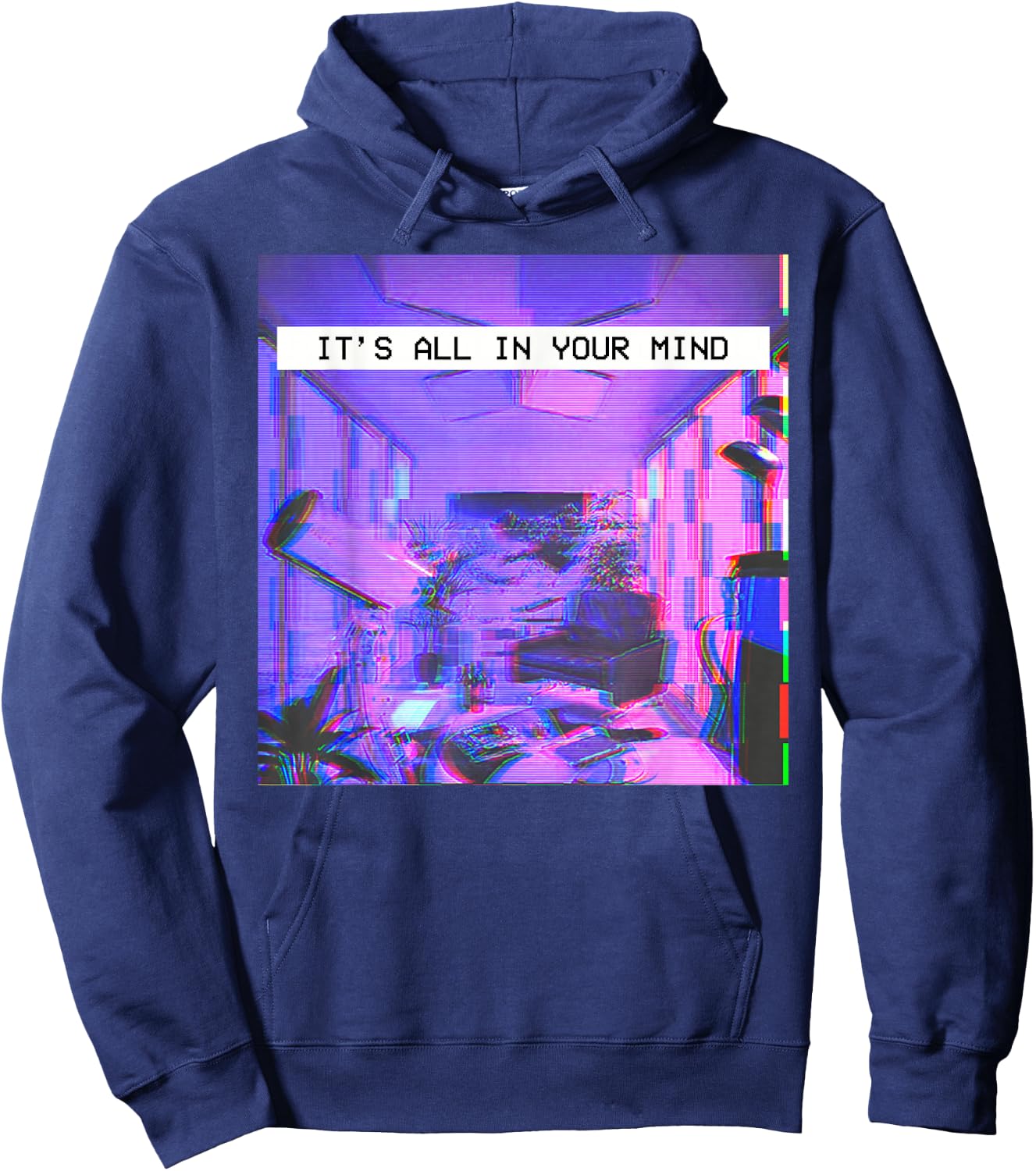 Vaporwave Aesthetic Style - Emotional Dream Hoodie - Hoodie | Navy