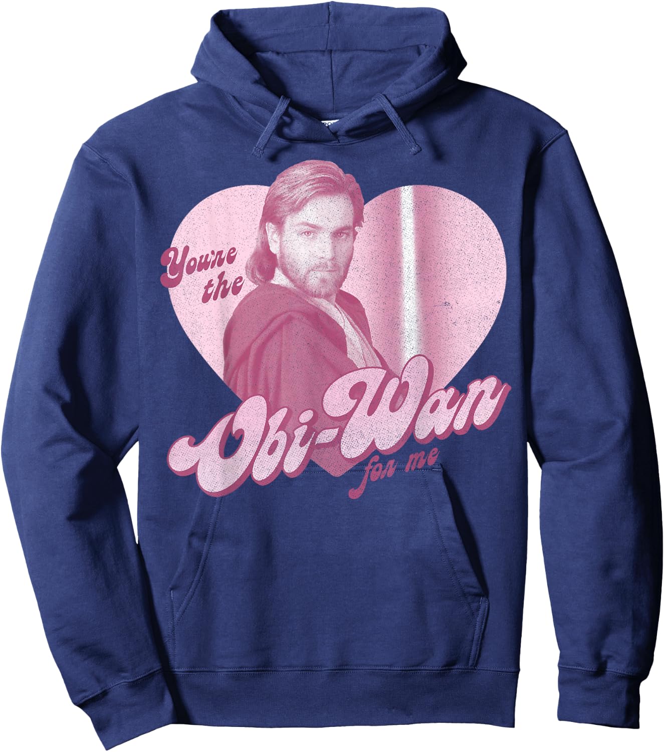 Star Wars Obi-Wan For Me Heart Portrait Hoodie - Hoodie | Navy