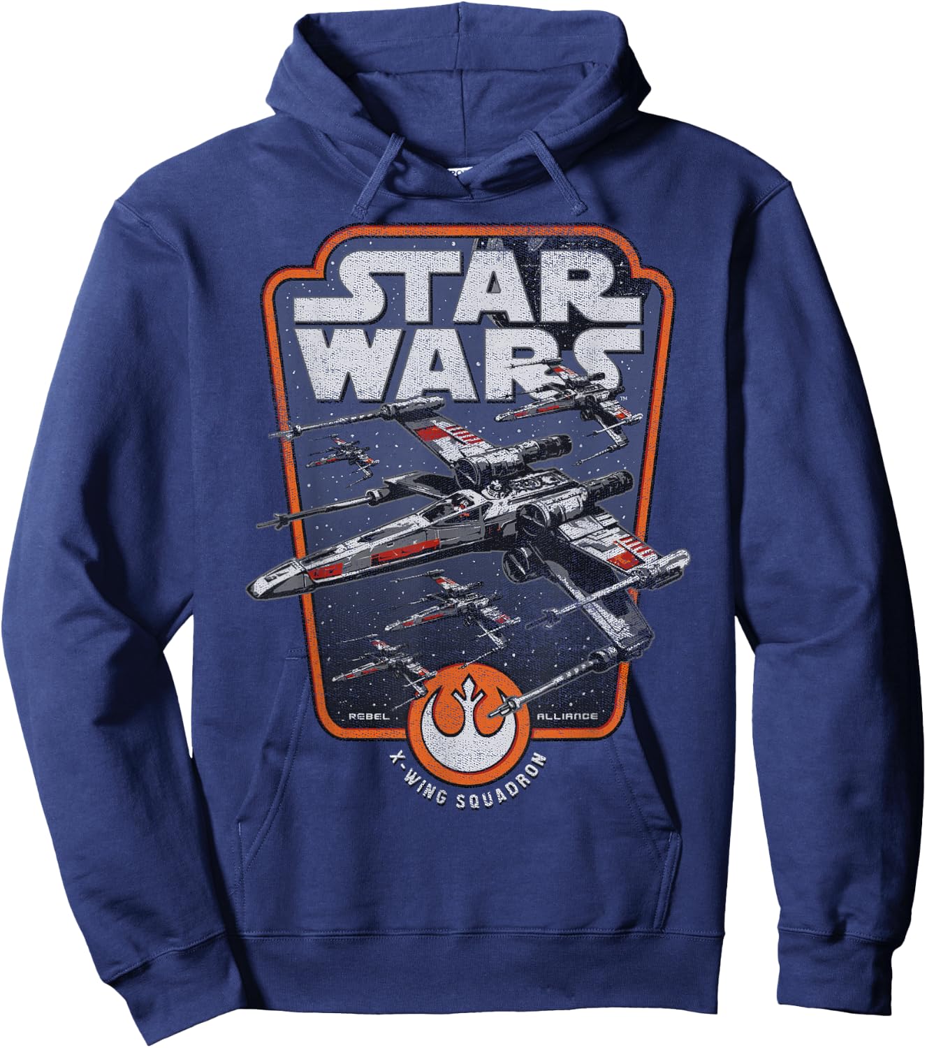 Star Wars X-Wing Red Squadron Retro Logo Hoodie - Hoodie | Navy