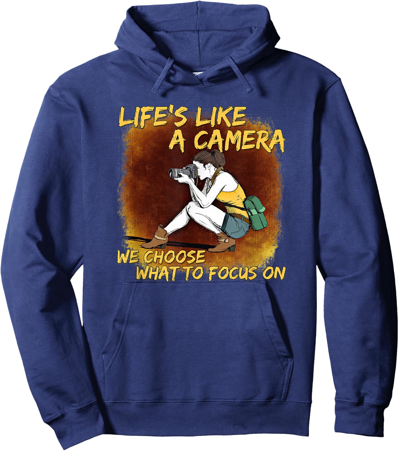 Photography - Life Like A Camera Photographer Hoodie - Hoodie | Navy